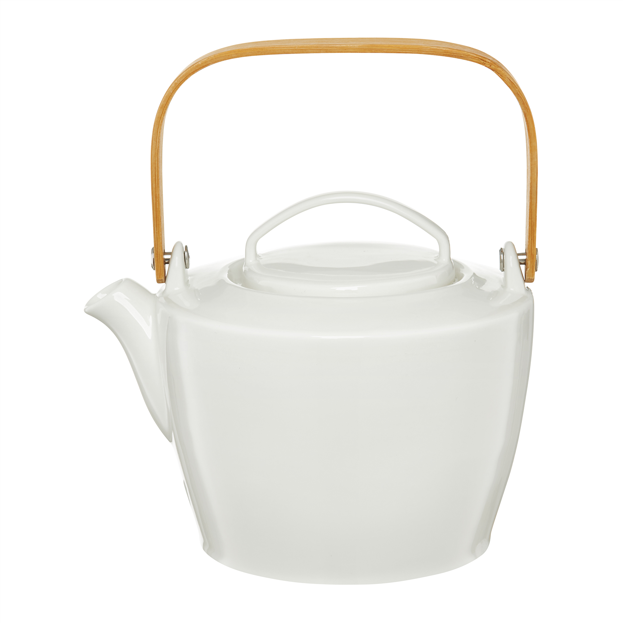 Bílý porcelánový džbánek na kávu a čaj Natural 1,1l AMBITION