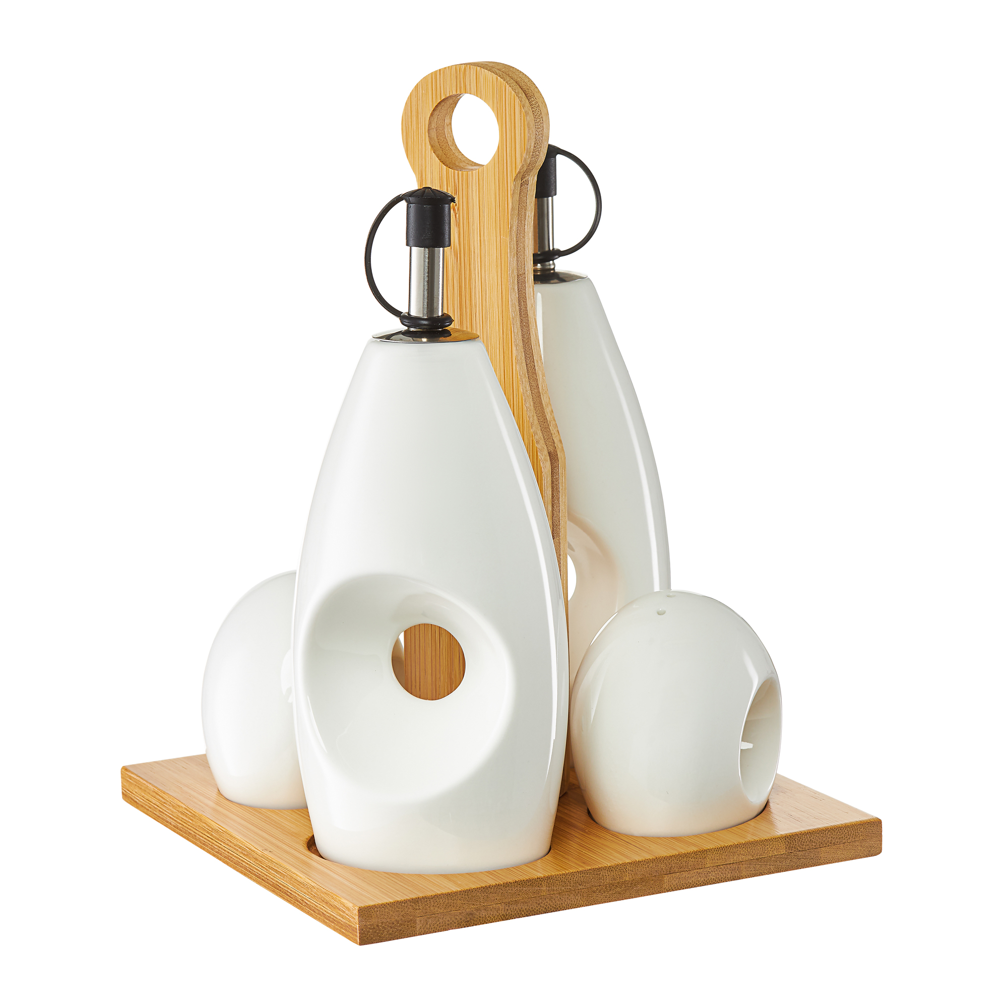 Set per spezie con base in bambù Natural AMBITION