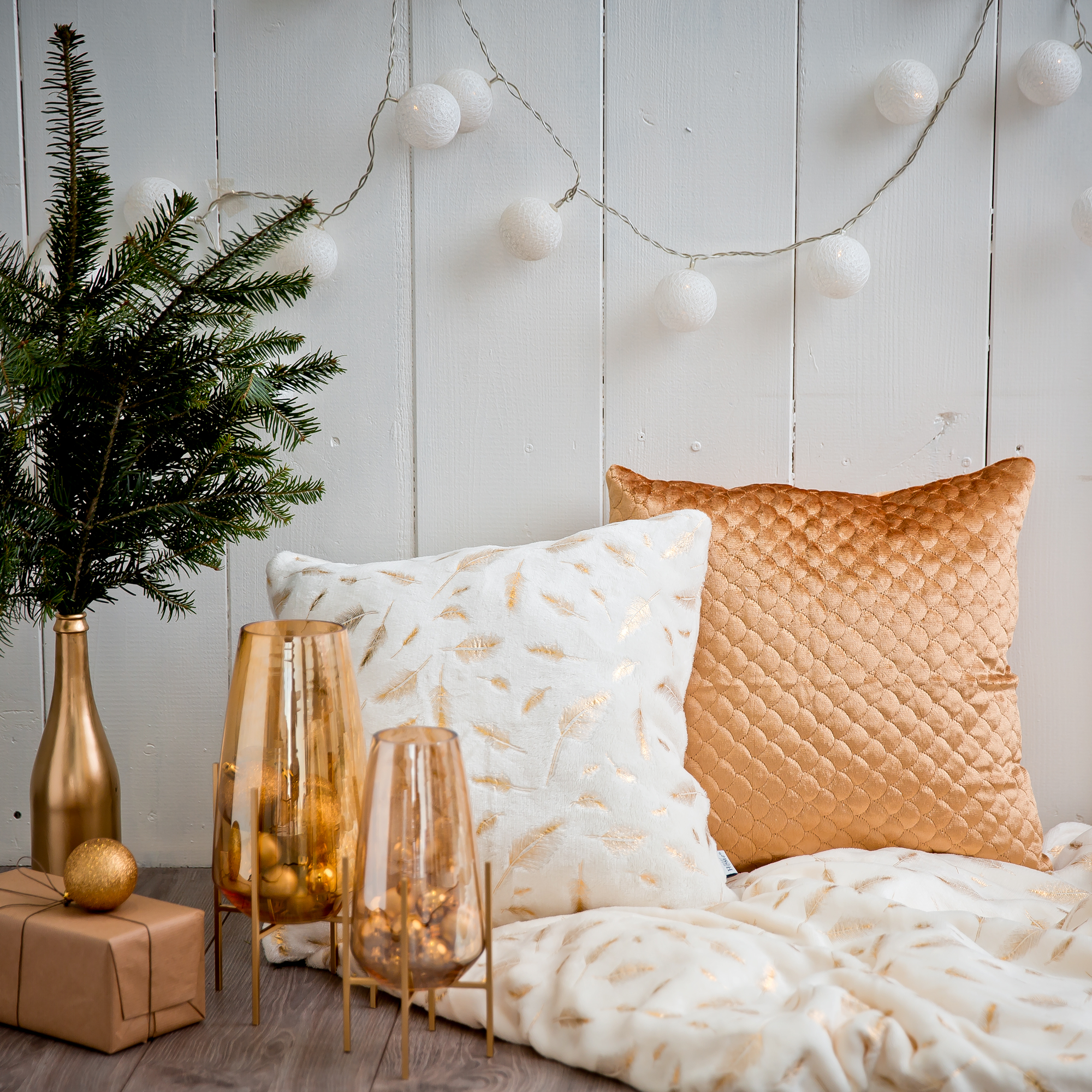 Lucerna Gold 12,2 x 12,2 x 25,8 cm MY HOME