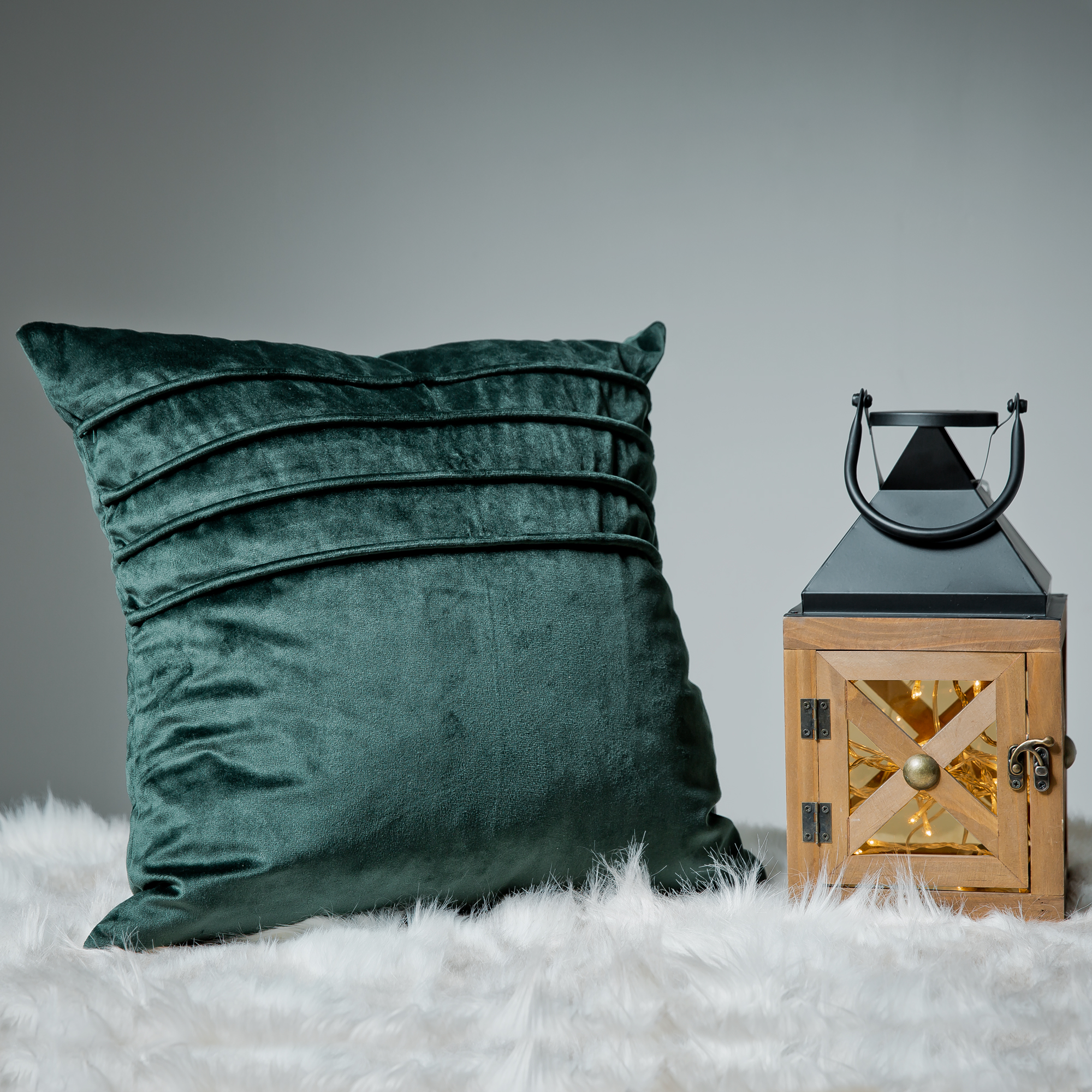 Lanterna Dark Wood 28,5 x 28,5 x 50 cm MY HOME