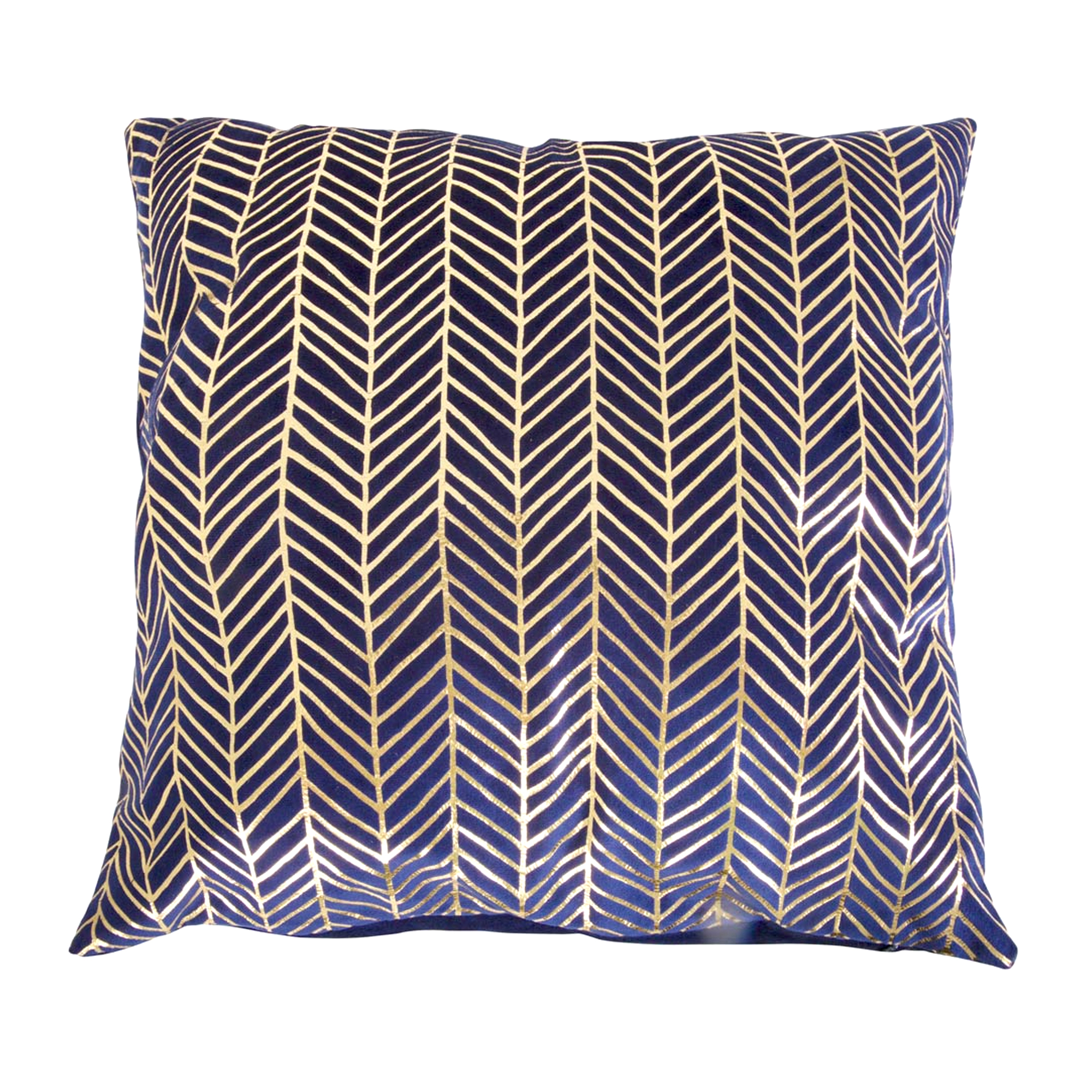 Kissenbezug Velvet Blue Herringbone 45 x 45 cm MY HOME