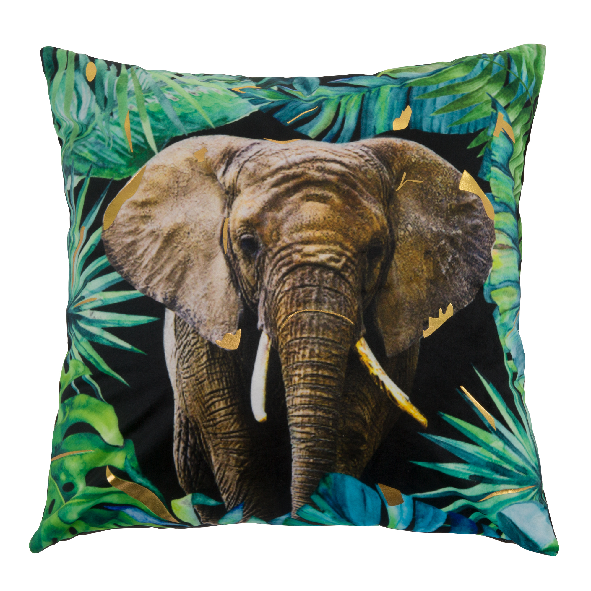 Dekoratívna obliečka na vankúš z polyesteru Tropical Elephant 45 x 45 cm MY HOME