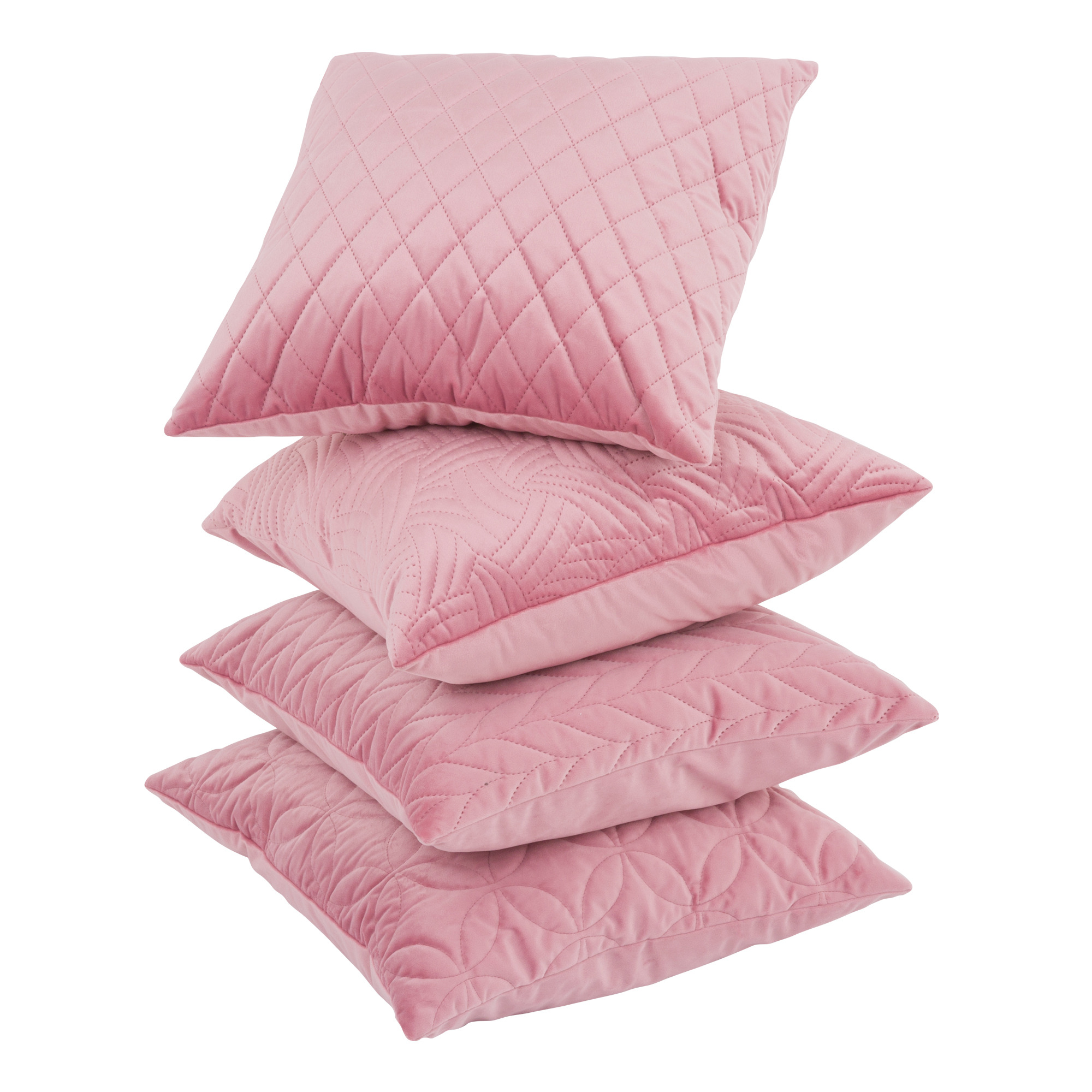 Kissenbezug Velvet Pink Fan 45 x 45 cm MY HOME