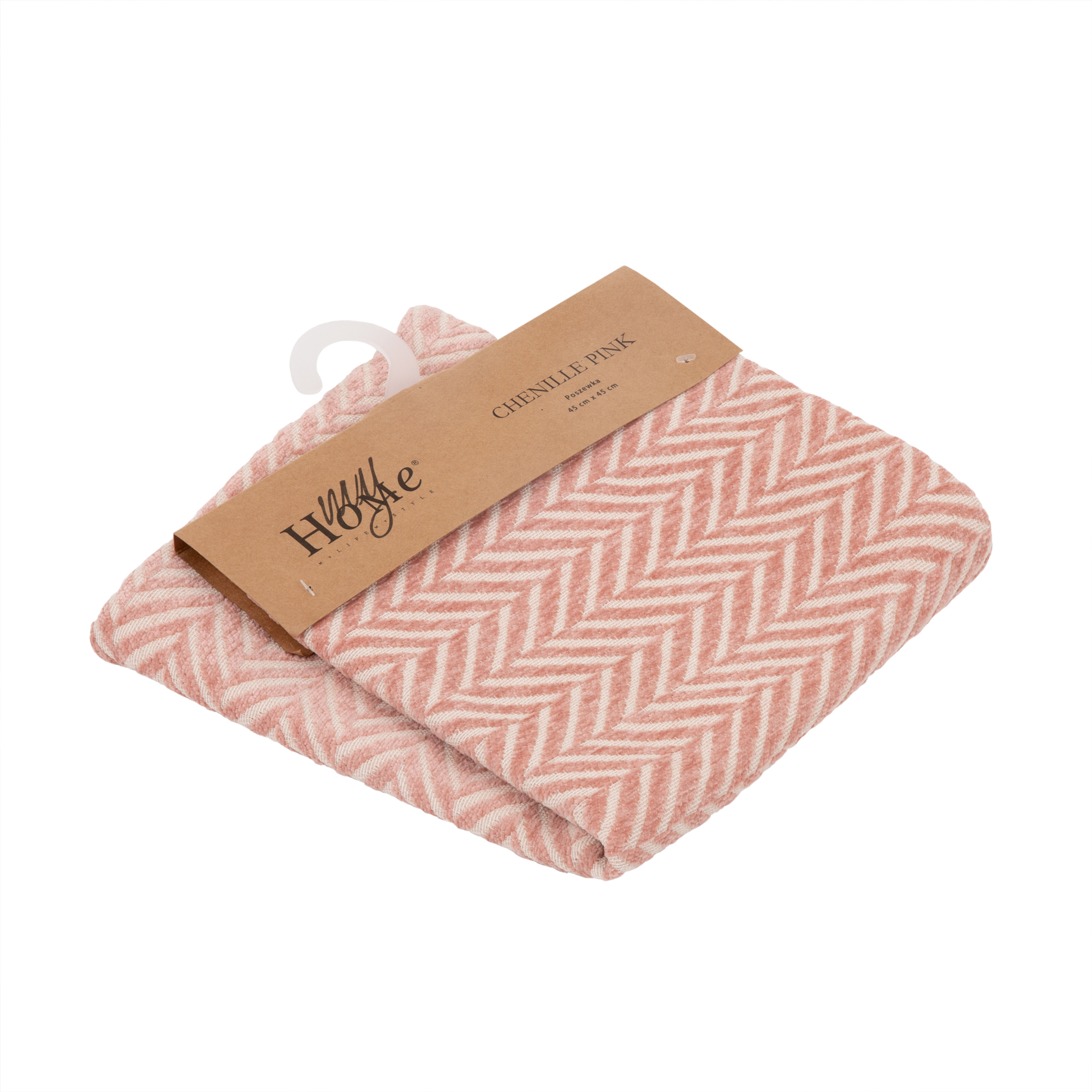 Růžový povlak na polštář Chenille Pink 45 x 45 cm MY HOME