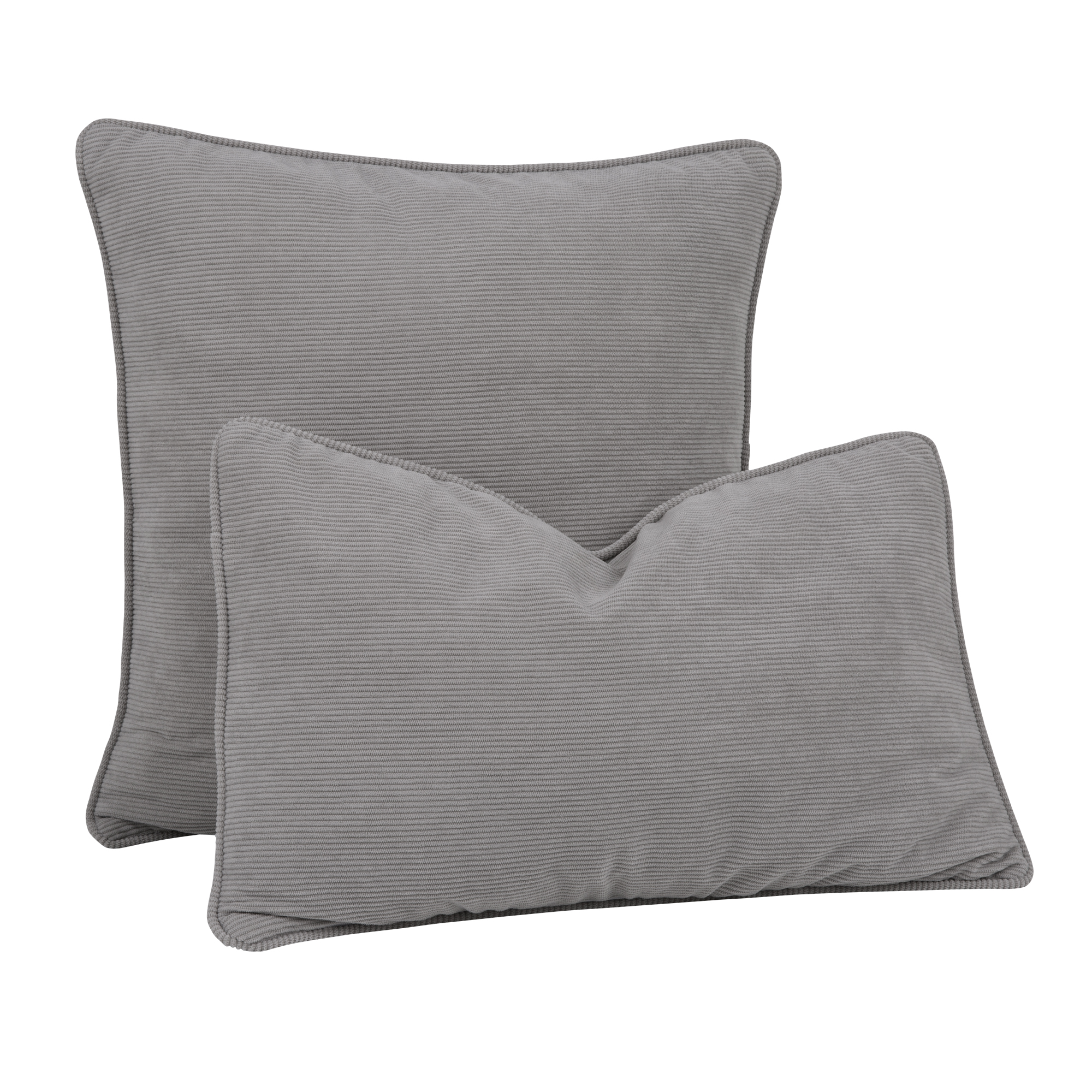 Šedý povlak na polštář Corduroy Grey 45 x 45 cm MY HOME