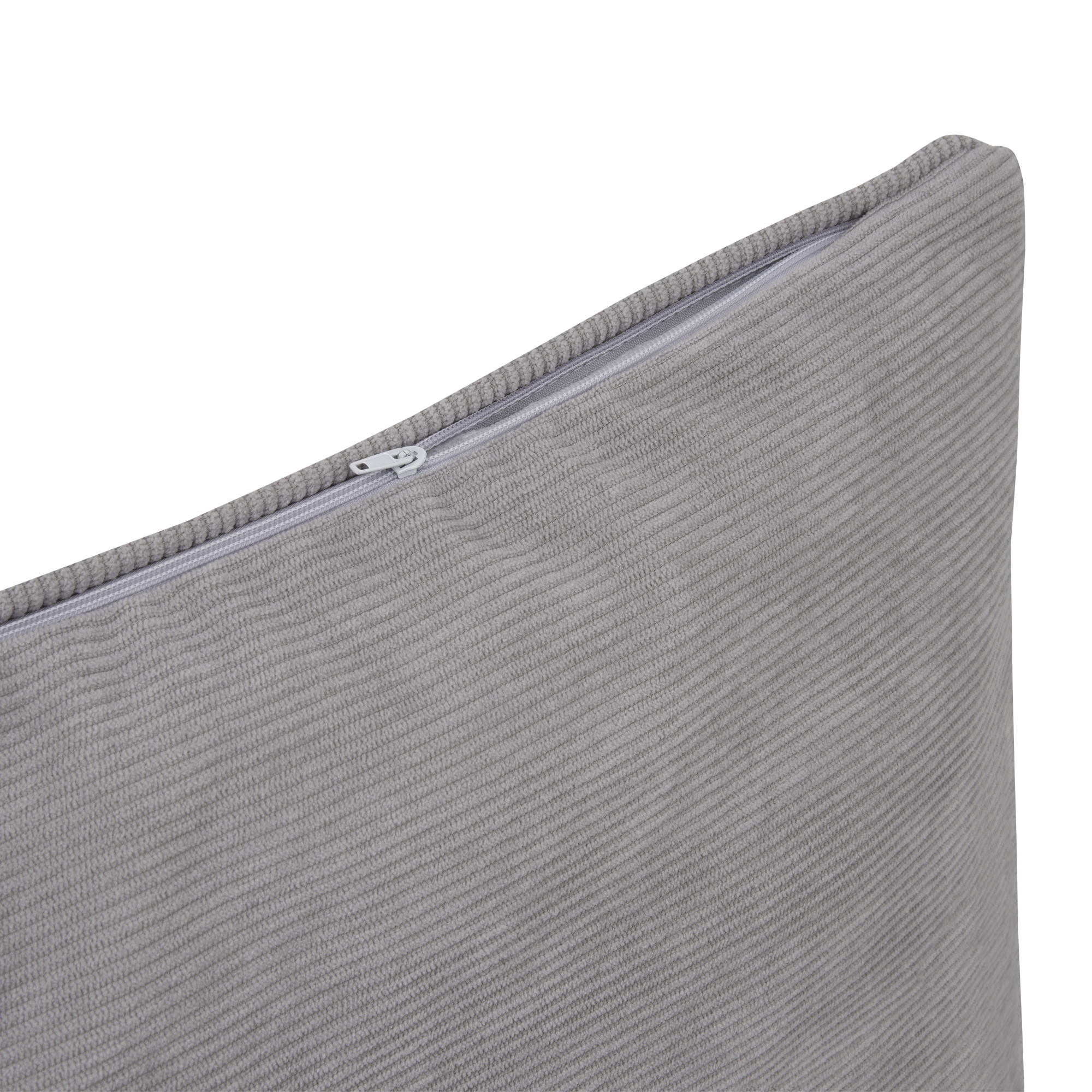 Šedá obliečka na vankúš Corduroy Grey 30 x 50 cm MY HOME