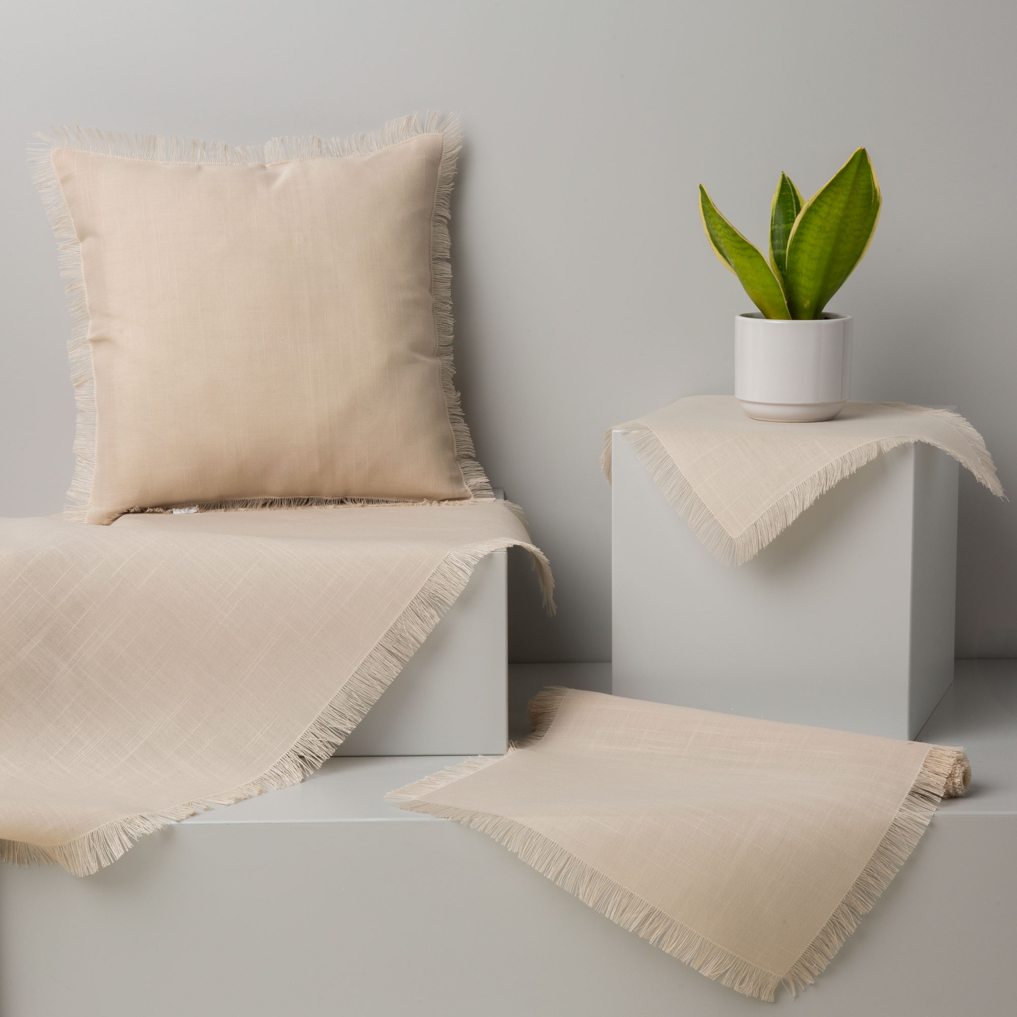 Tischdecke Pure Ecru 130 x 160 cm MY HOME