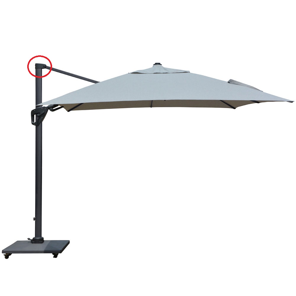 Parasol ogrodowy Verano Lux 3 x 3 m szary PATIO II GAT.