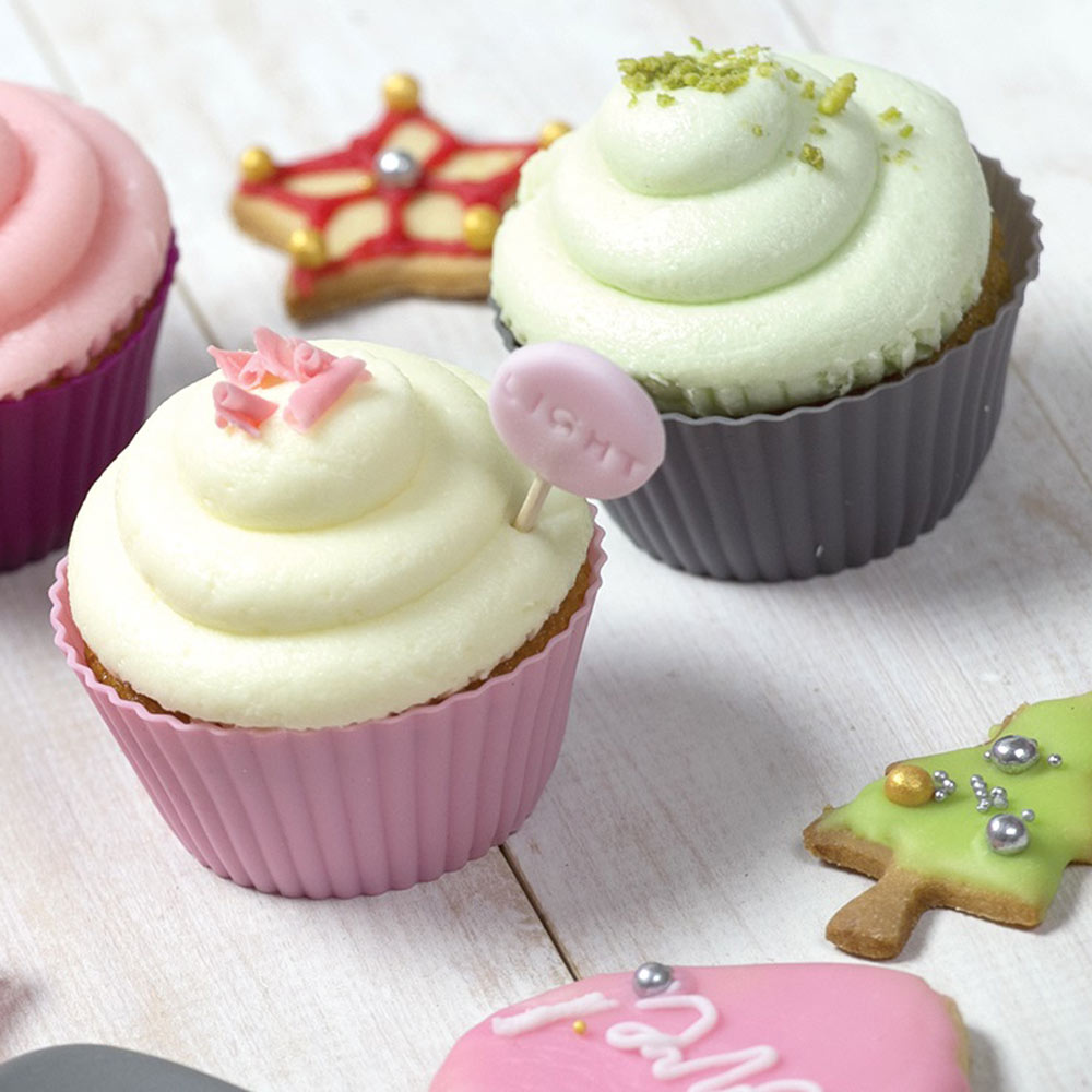 Set di 6 stampi Glamour rosa - grigio AMBITION