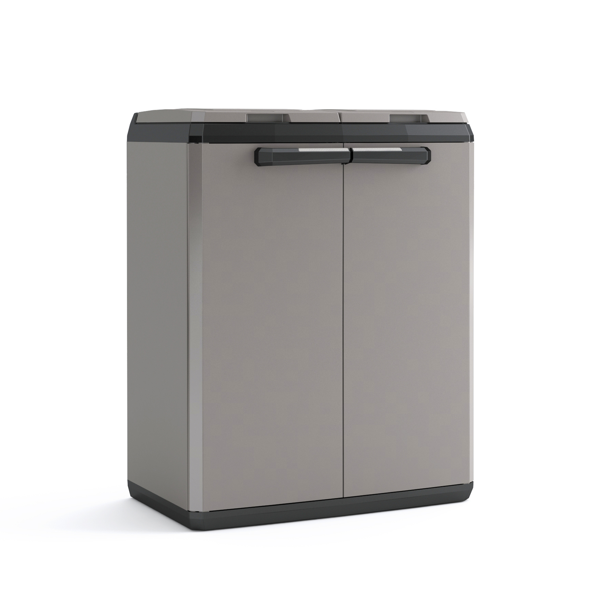 Kunststoffshrank zum Mülltrennen Split Basic 2 x 110 L KETER