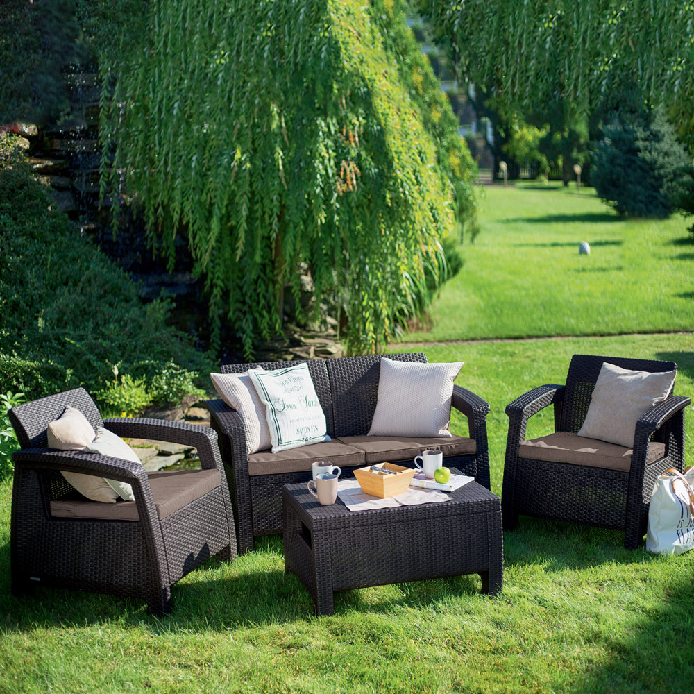 Gartenmöbel Set 4-tlg. Corfu braun KETER