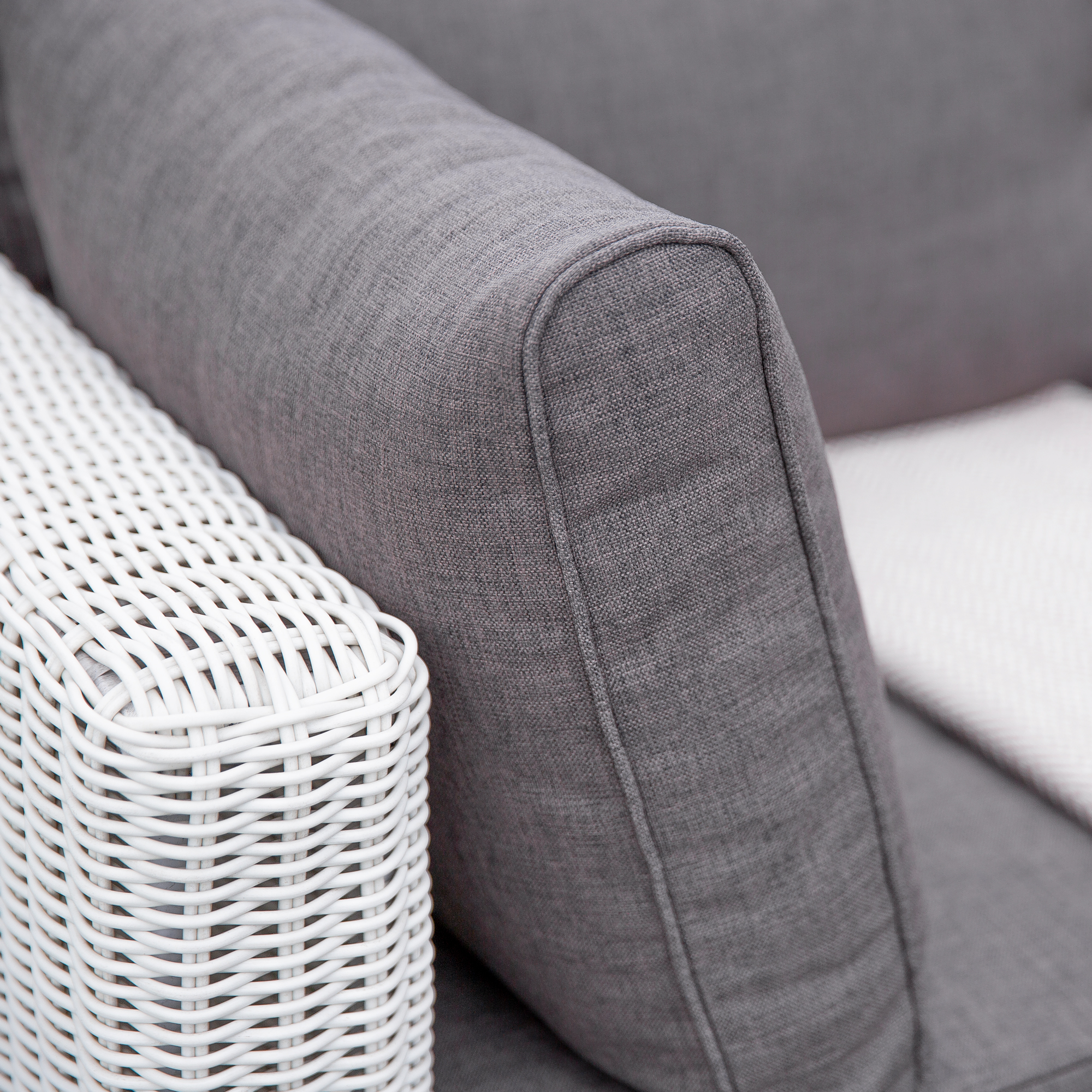 Souprava zahradního nábytku z technorattanu Dorothee White PATIO