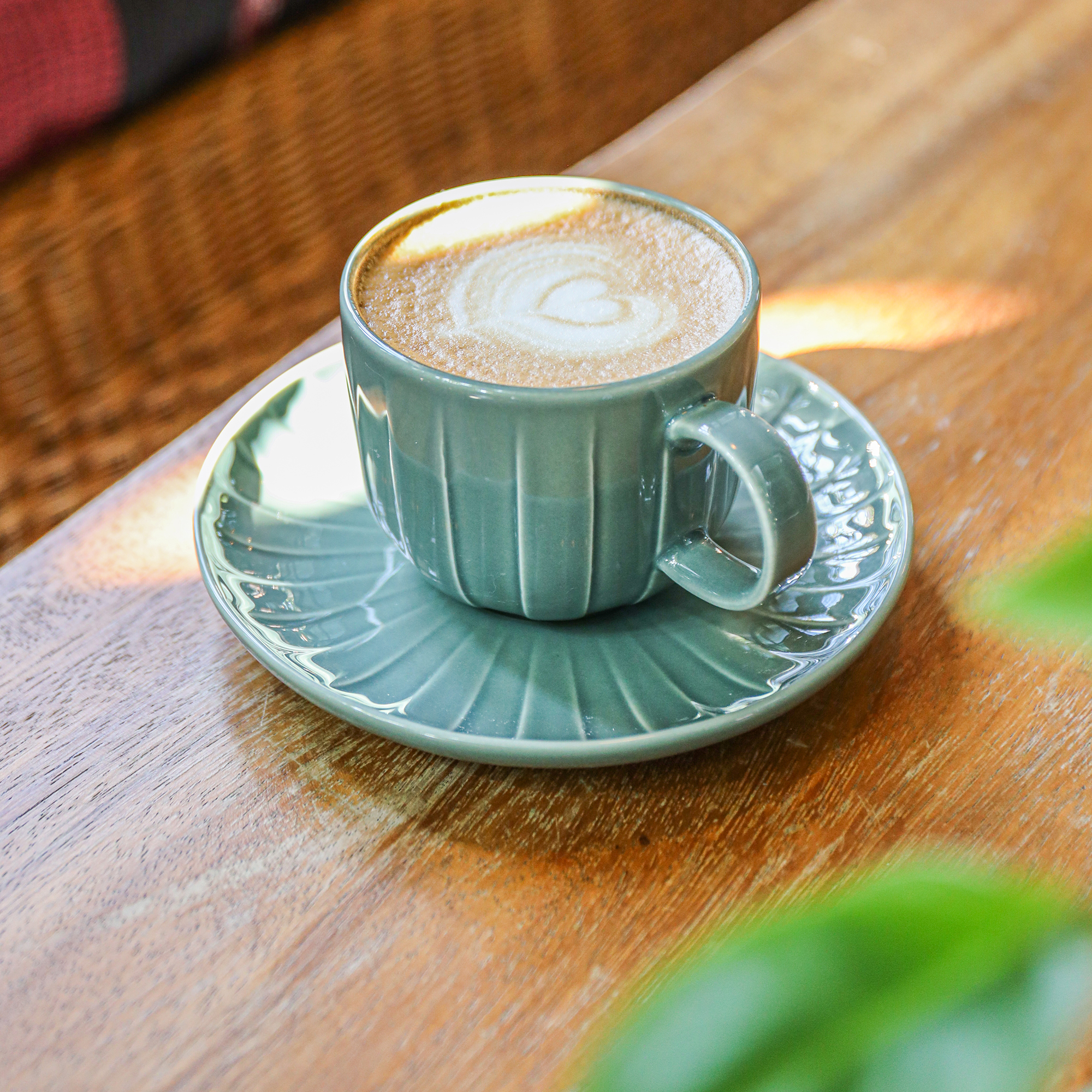 Juego de vajilla para 6 personas Ligne verde 48 piezas AMBITION