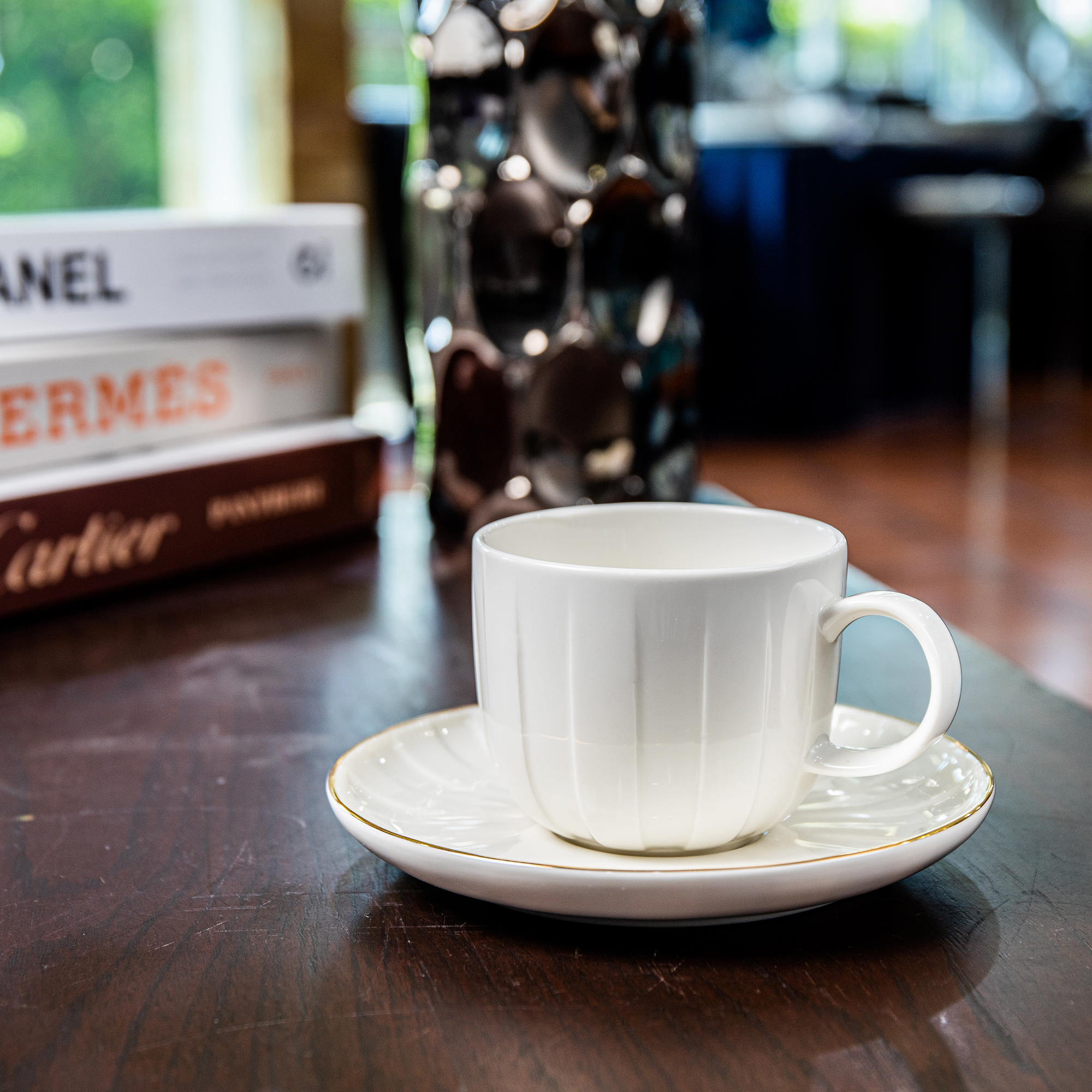 Juego de vajilla para 6 personas Ligne blanco 48 piezas AMBITION