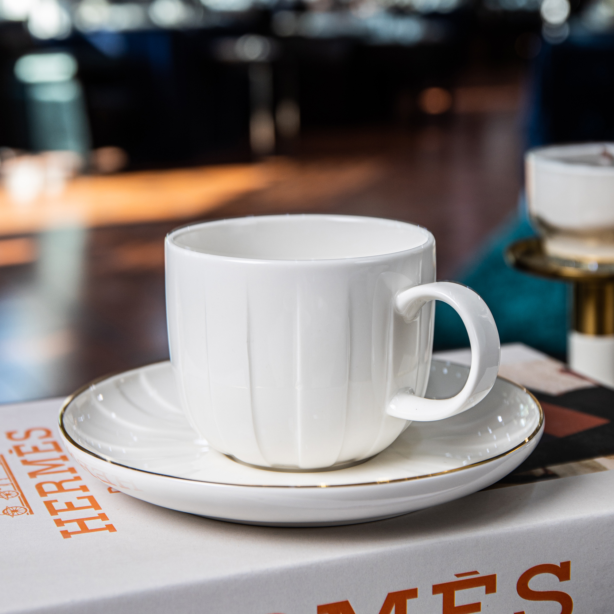 Juego de vajilla para 6 personas Ligne blanco 48 piezas AMBITION