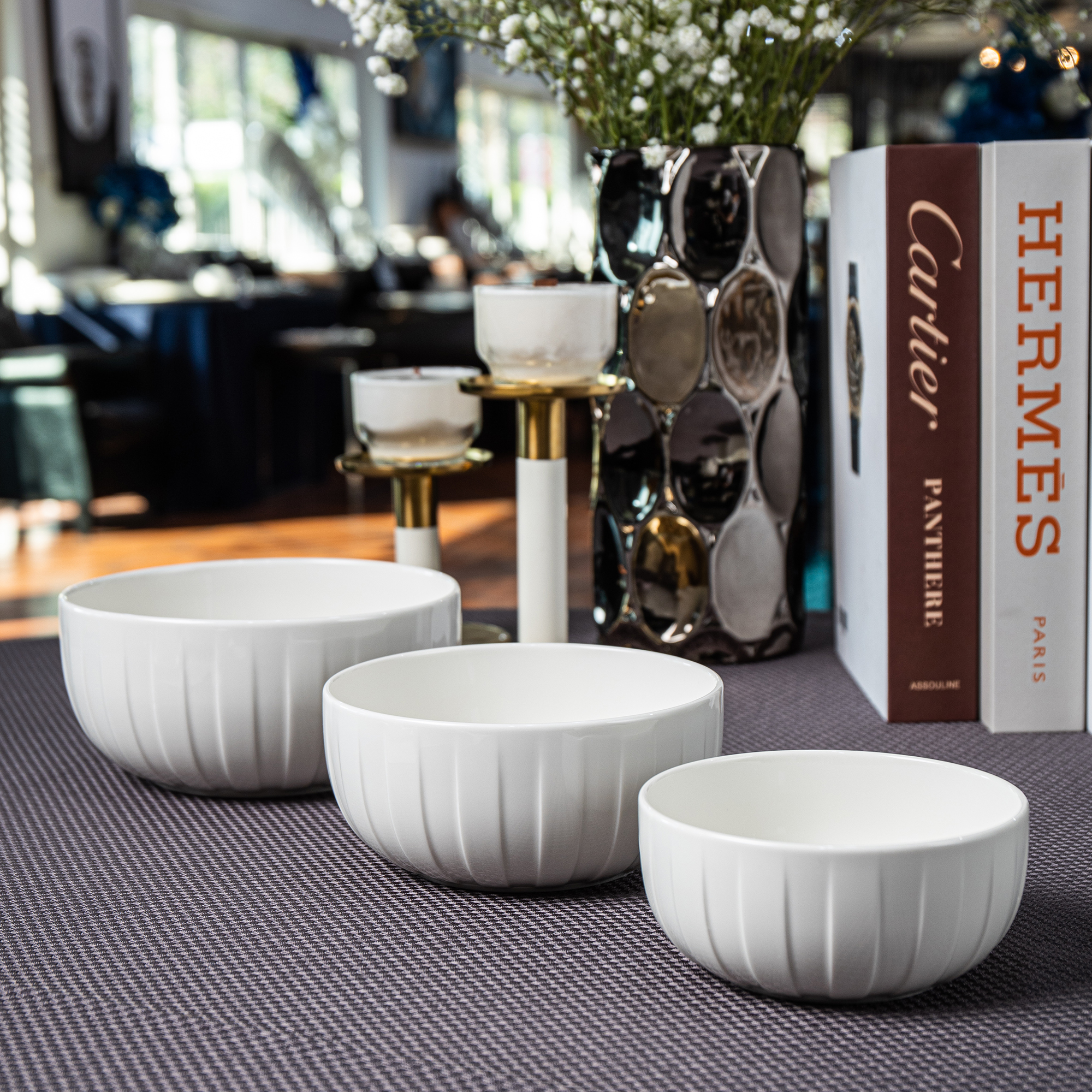 Salatschüssel Ligne 20 cm weiß AMBITION