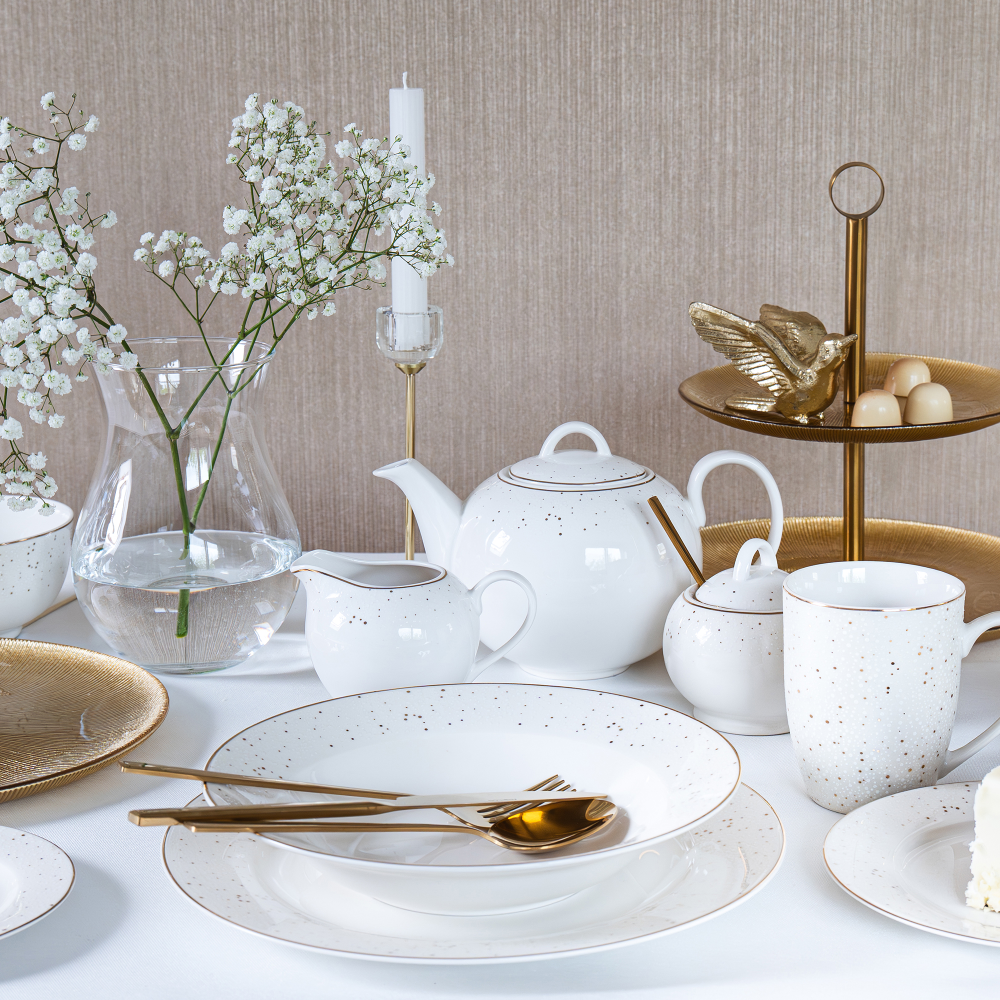 Porcelánový plytký tanier Aurelia 27 cm AMBITION