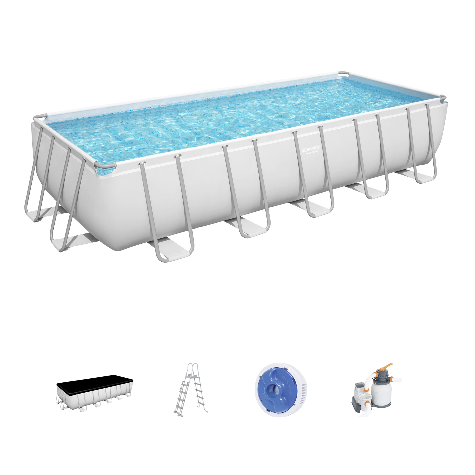 Stahlrahmen-Pool Power Steel 640 x 274 x 132 cm 19281 L II BESTWAY