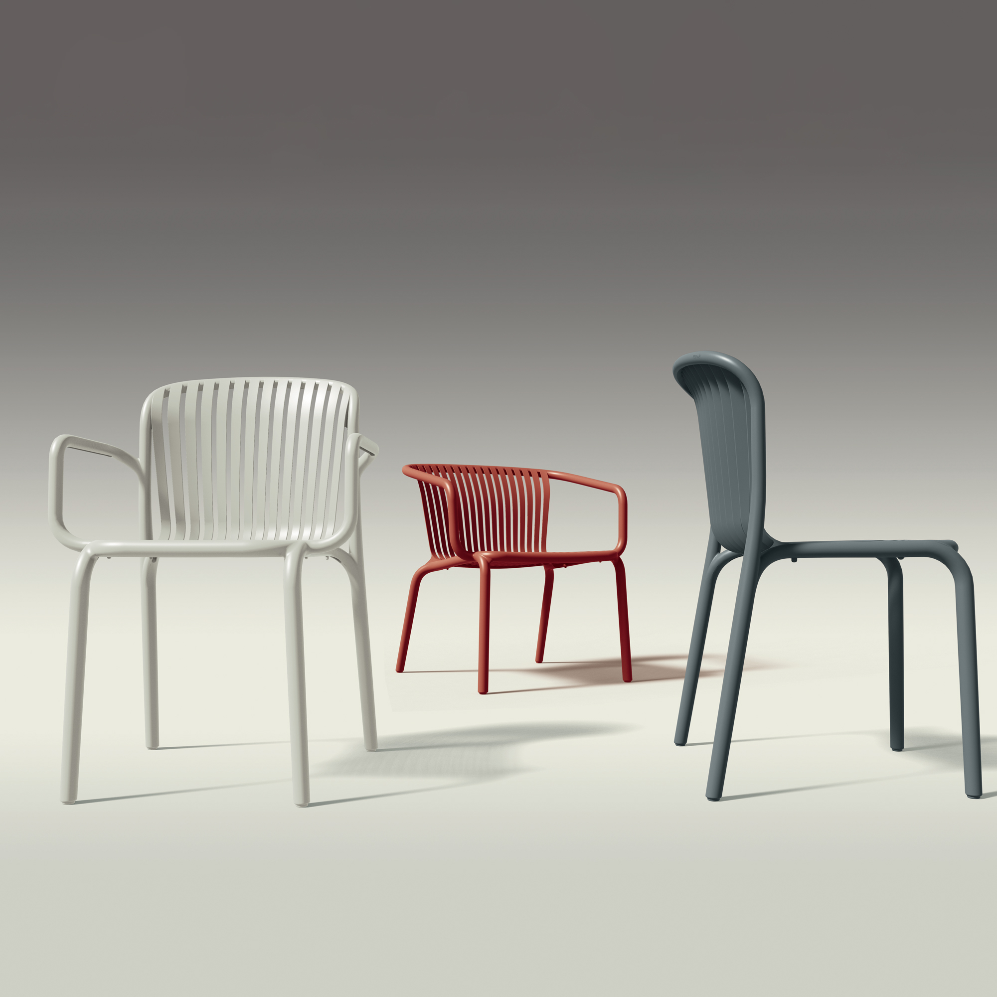 Sedia da giardino con braccioli Brene Gray FERNE