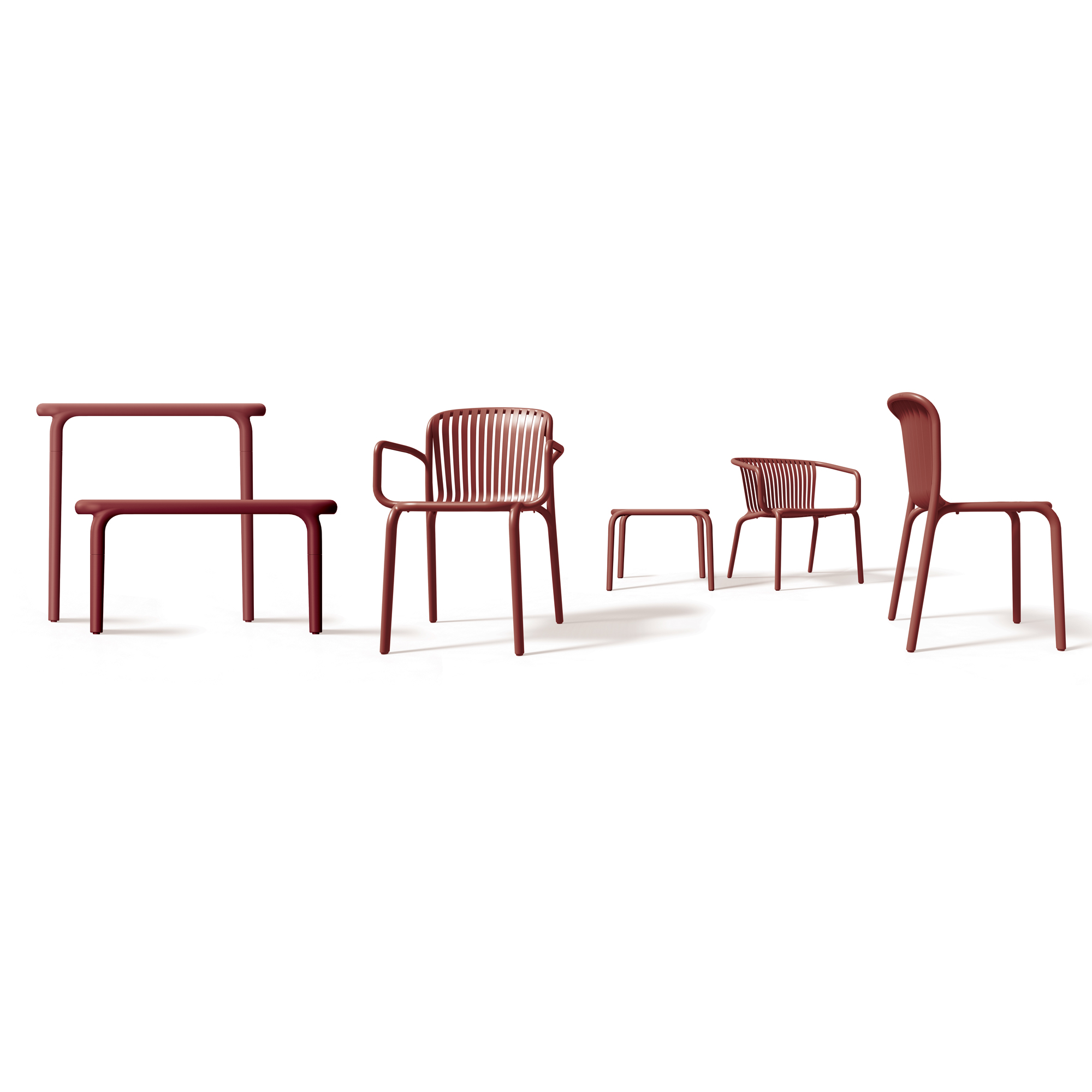 Sedia da giardino Brene White FERNE