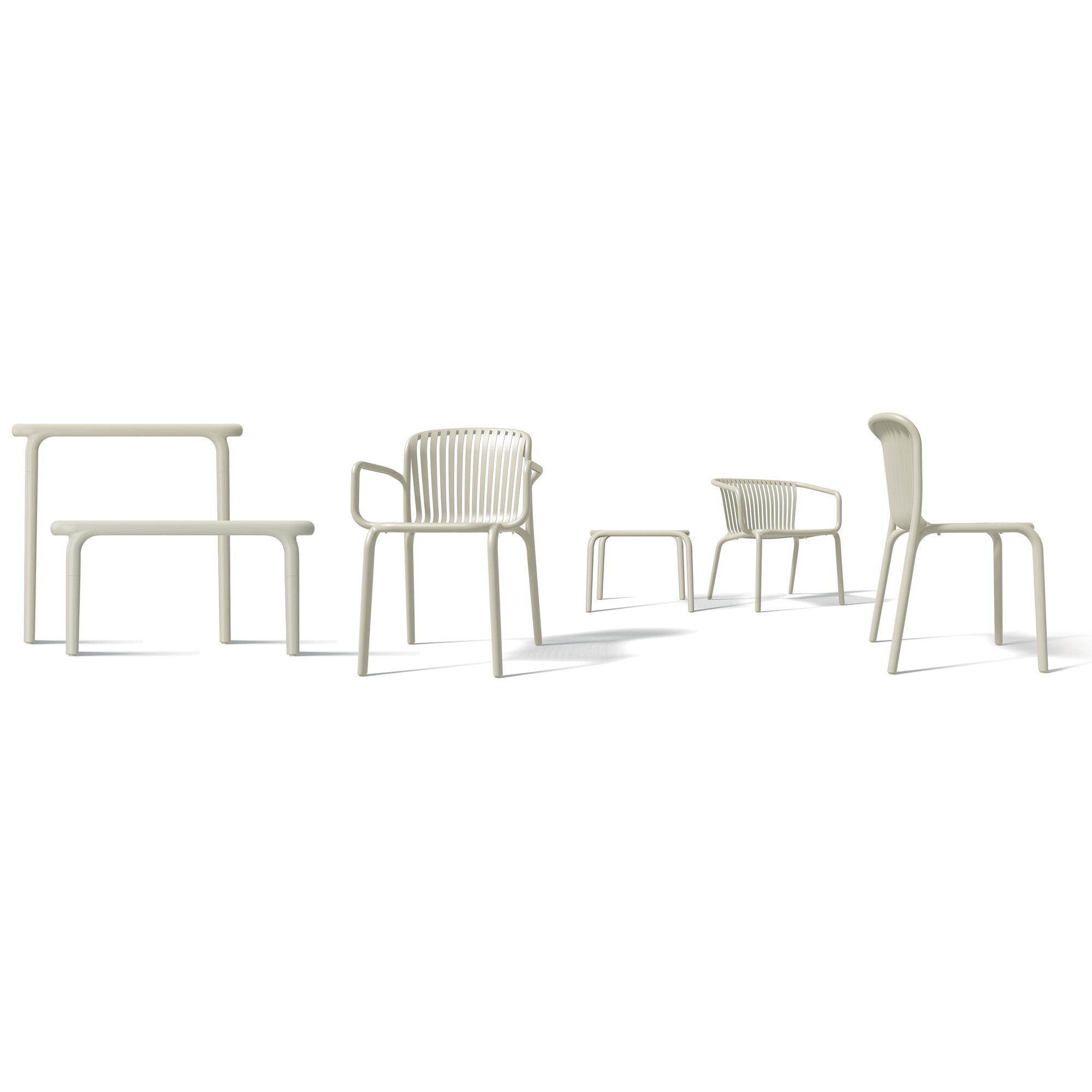 Tavolo da giardino Brene White 79,5 x 79,5 cm FERNE
