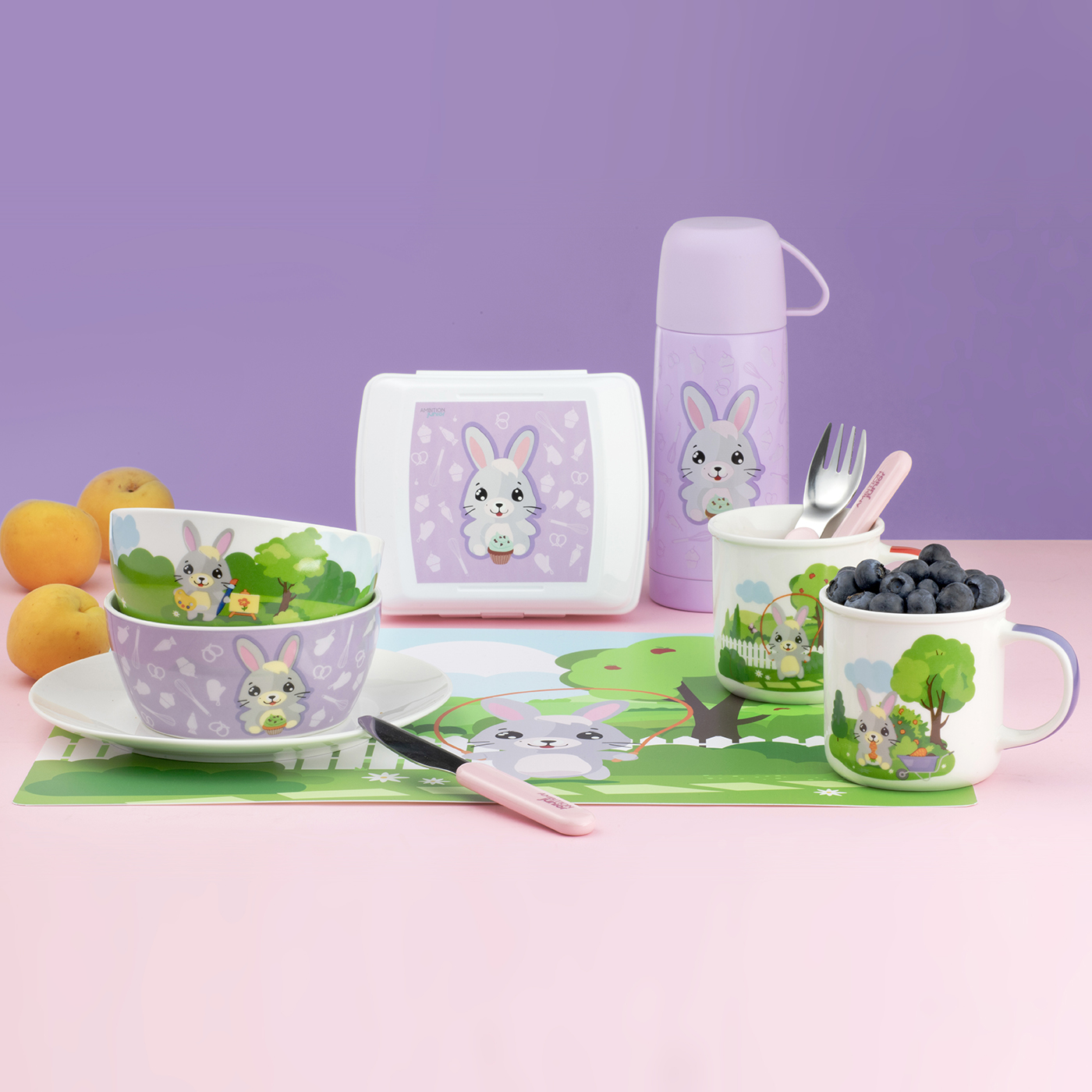 Talerz deserowy 19 cm  Betty i Bunny muffin