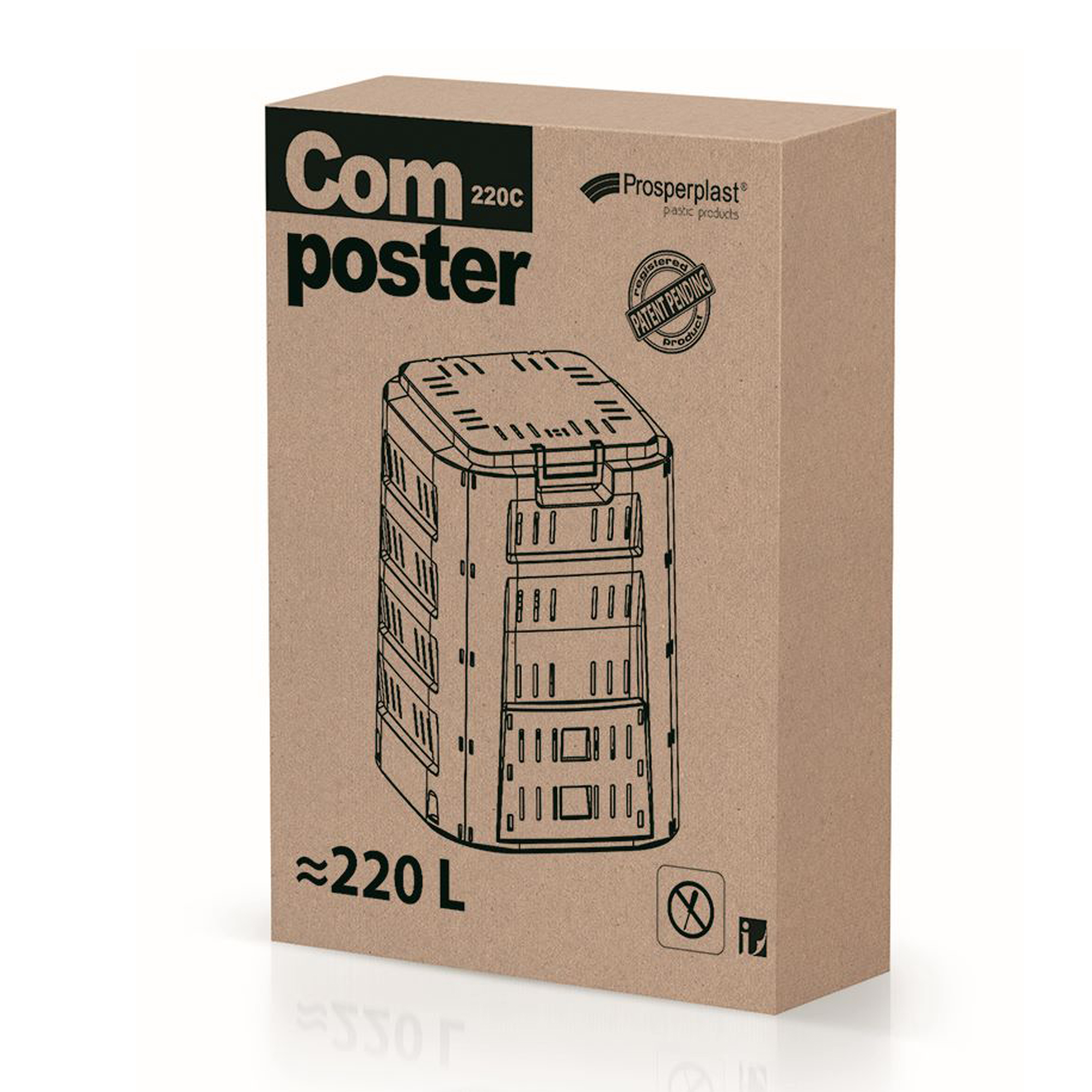 Komposter Compogreen 220 L PROSPERPLAST