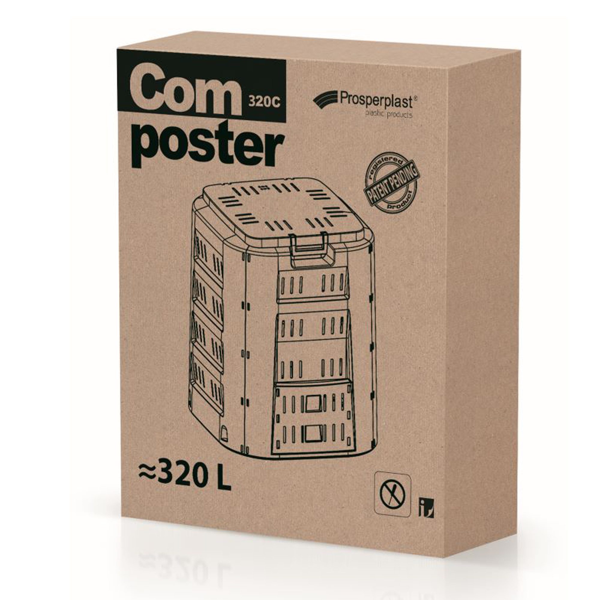 Kompostér Compogreen 320 l PROSPERPLAST