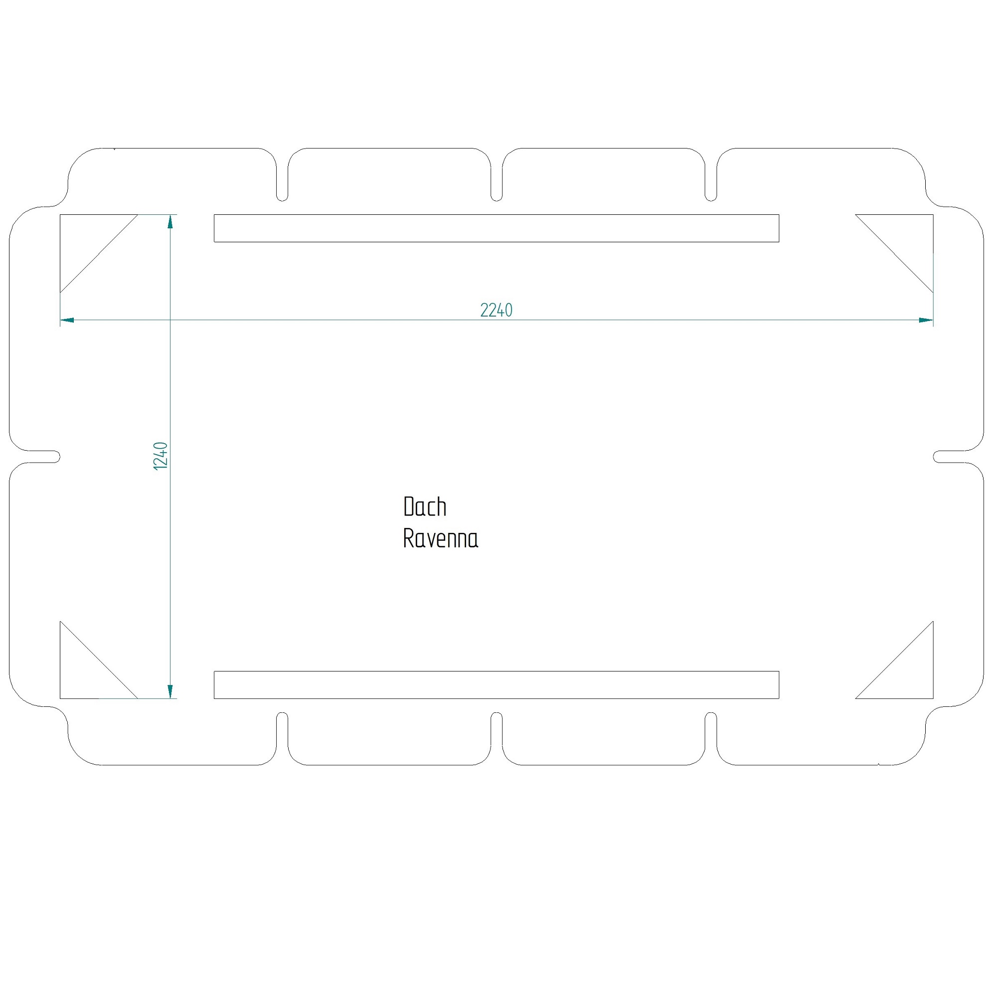 Dondolo da giardino Ravenna Lux Black Edition G051-02IB PATIO