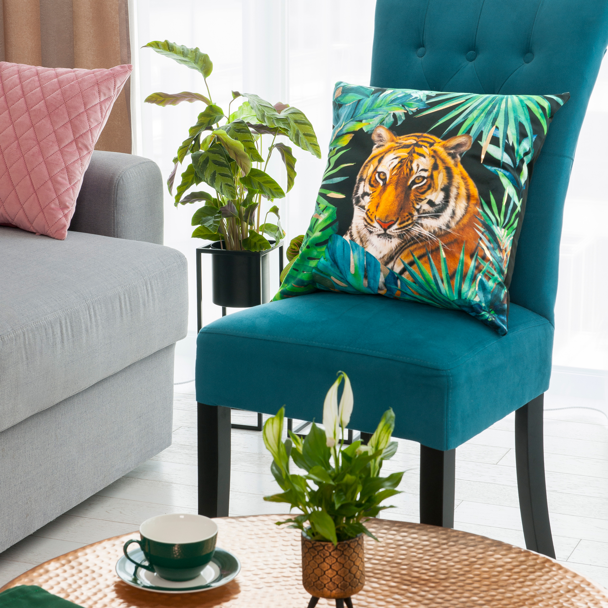 Dekoratívna obliečka na vankúš z polyesteru Tropical Tiger 45 x 45 cm MY HOME