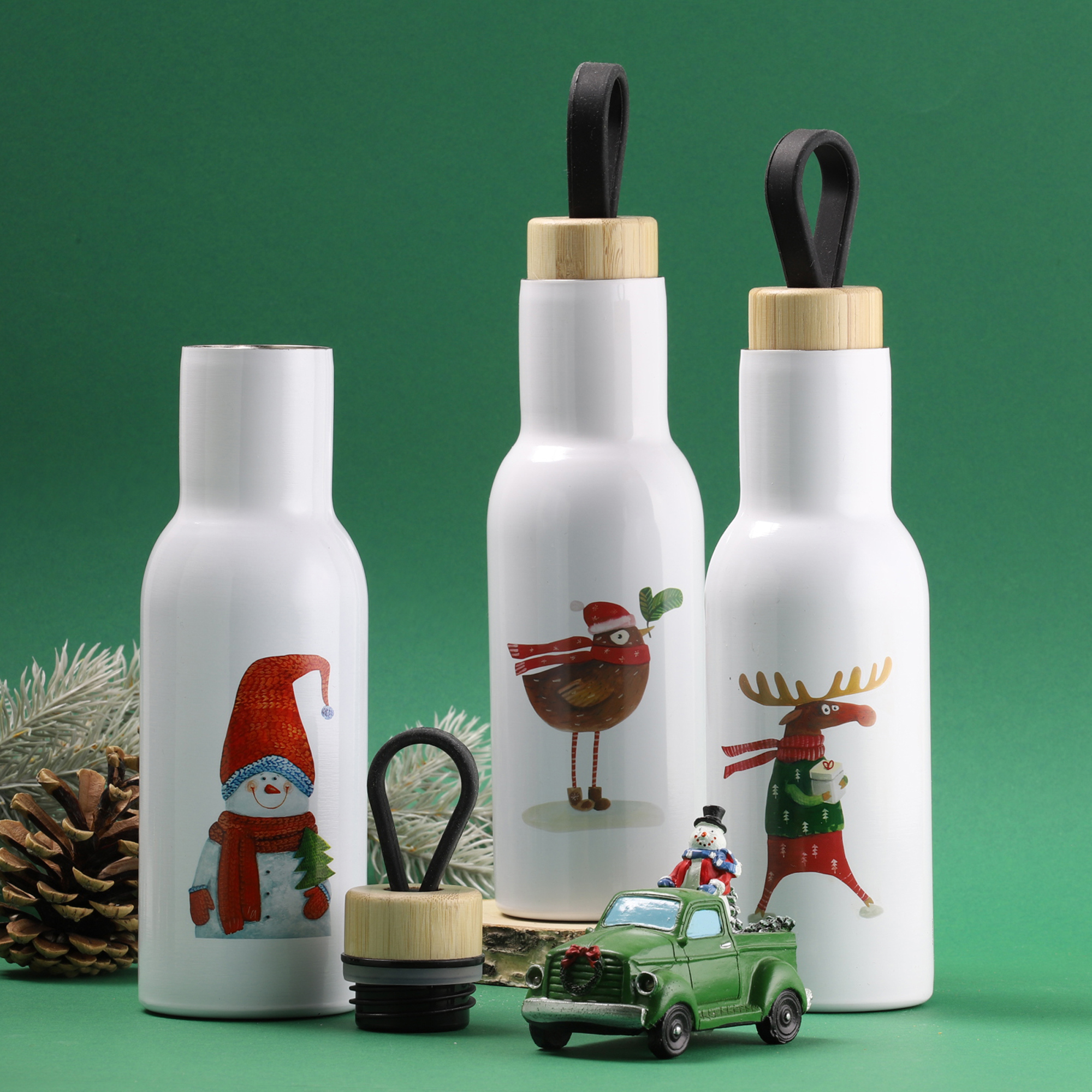 Butelka termiczna 400 ml Forest łoś