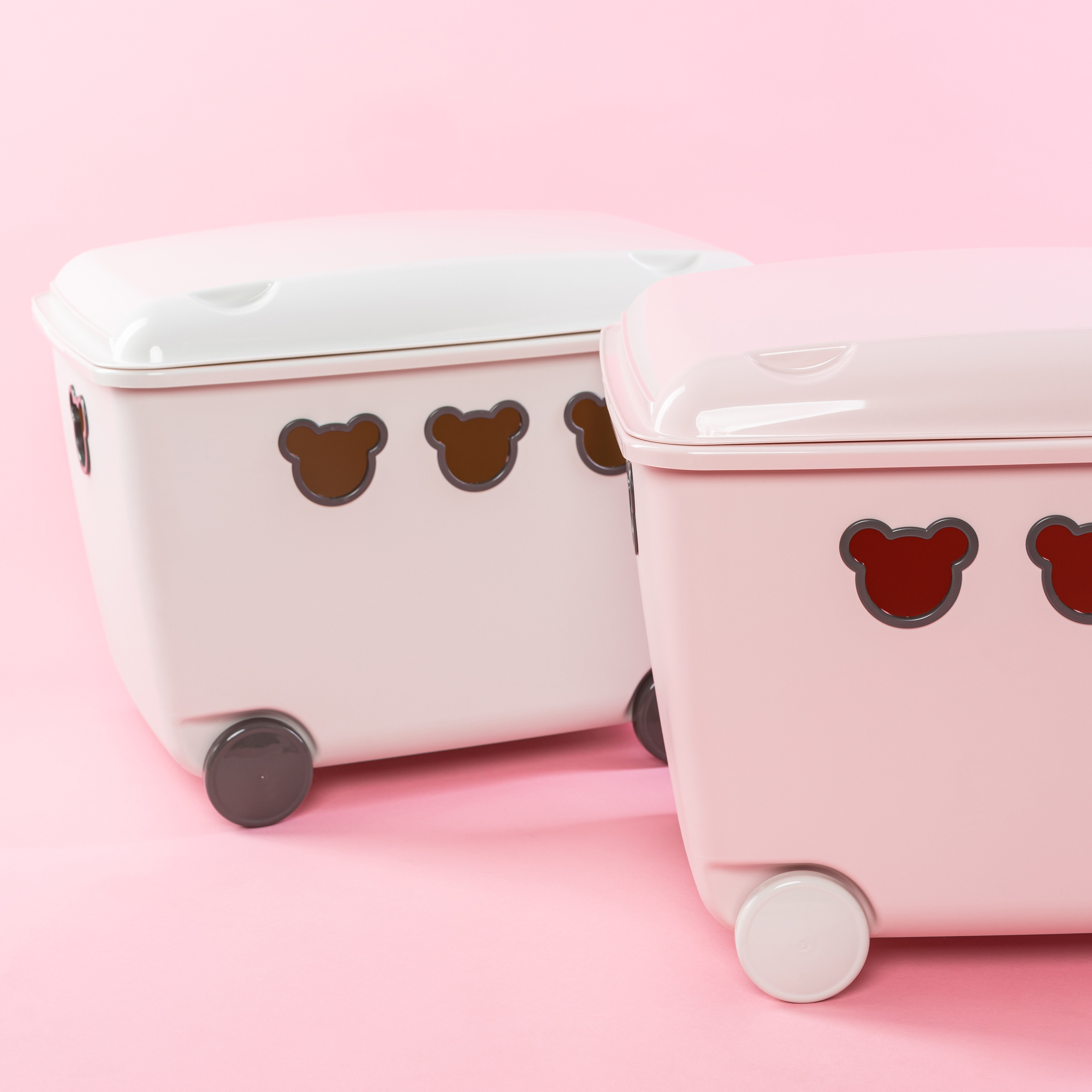 Aufbewahrungsbox mit Deckel  Bear 55 l weiß BRANQ