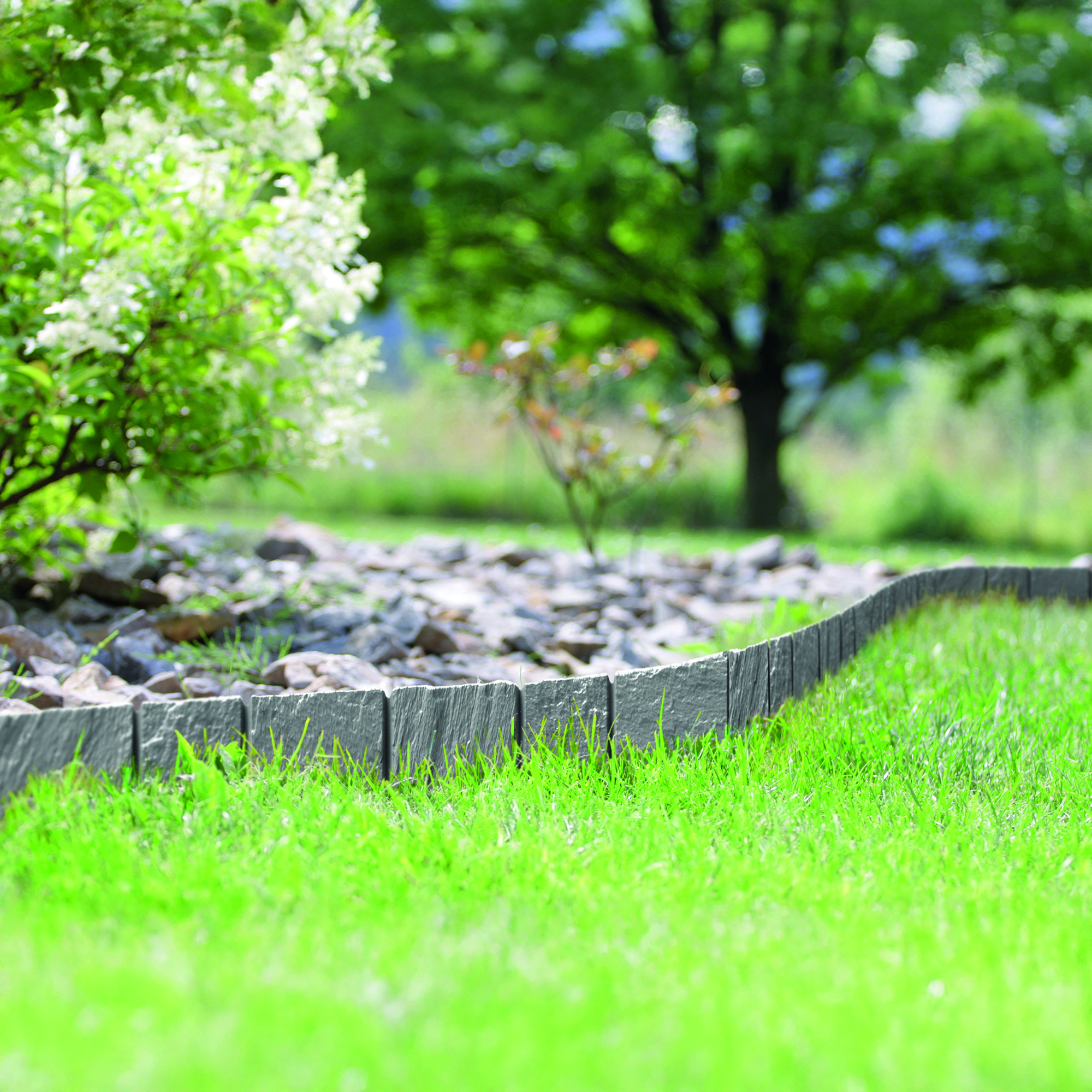 Plastová zahradní obruba Garden Stone Beton PROSPERPLAST