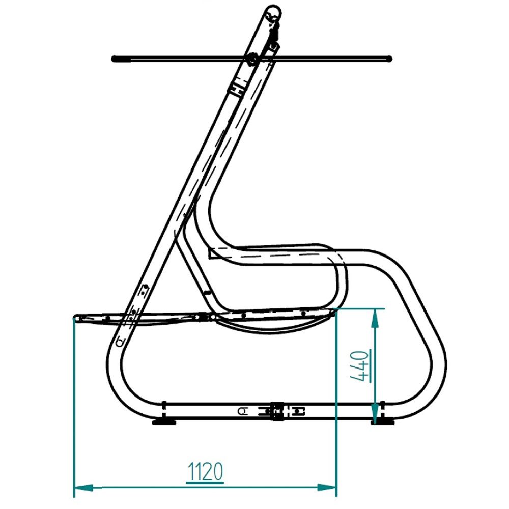 Záhradná hojdačka Venezia s moskytiérou G043-12LB PATIO