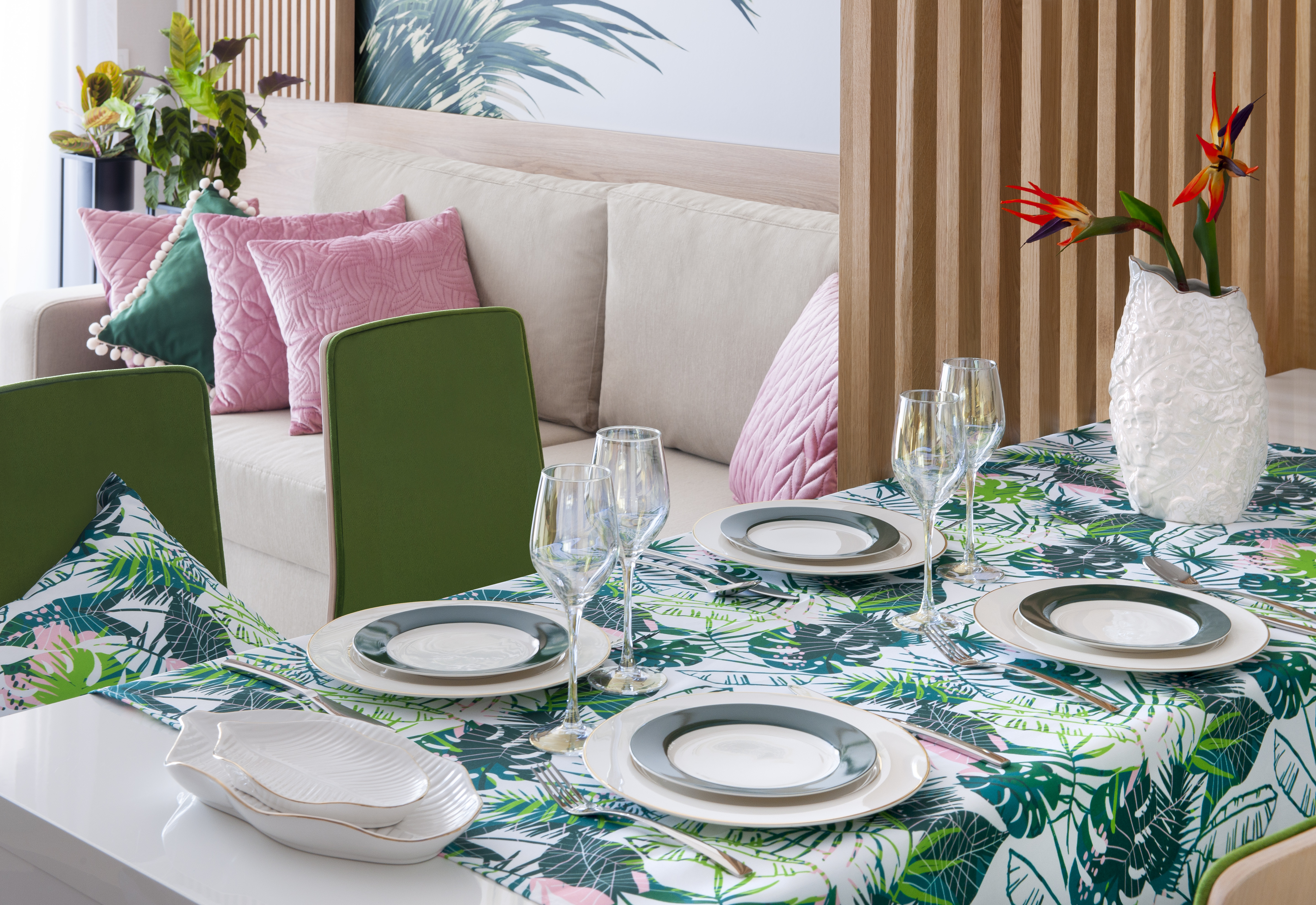 Tischdecke Tropical 130 x 160 cm MY HOME