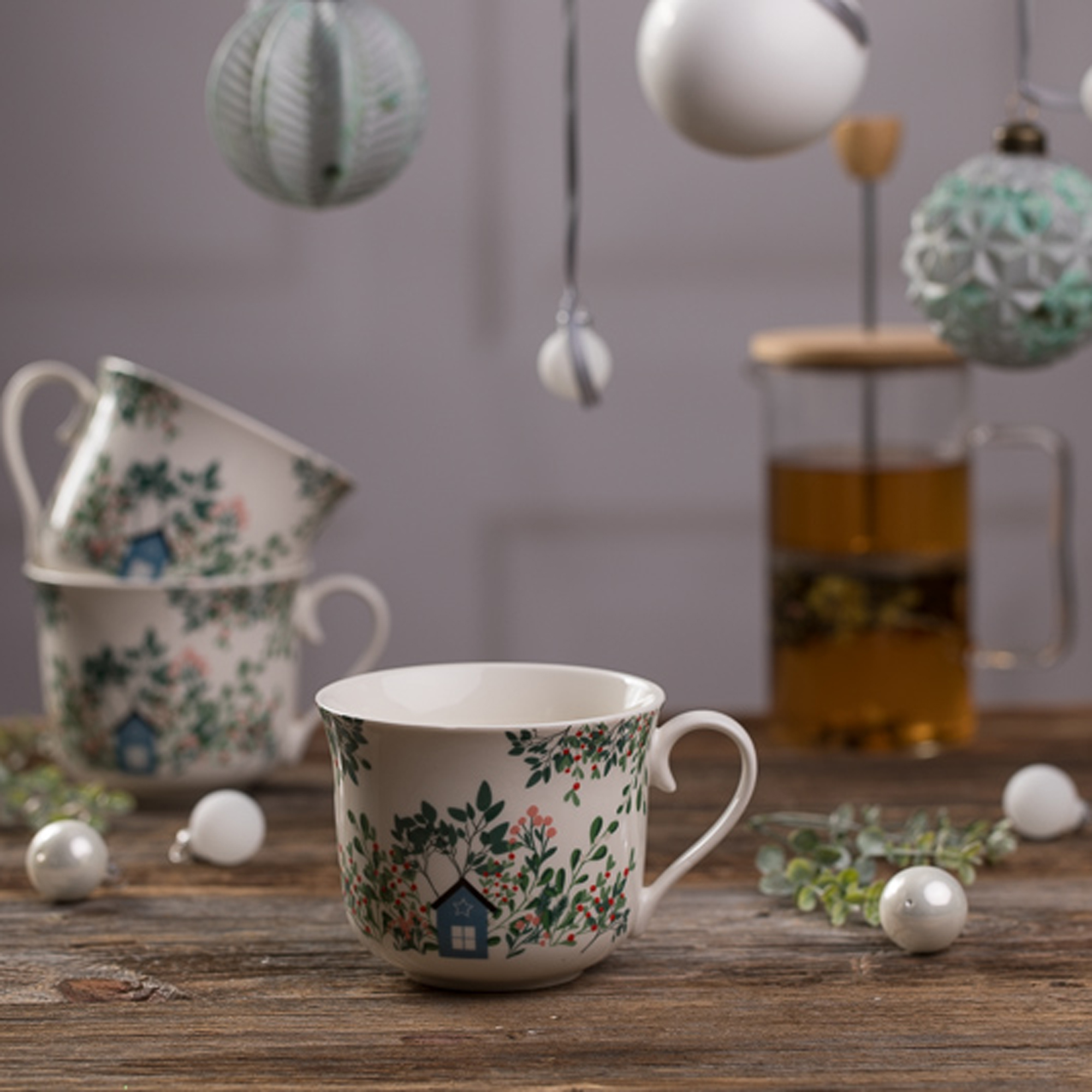 Tasse mit Untertasse  450 ml Greenery  AMBITION