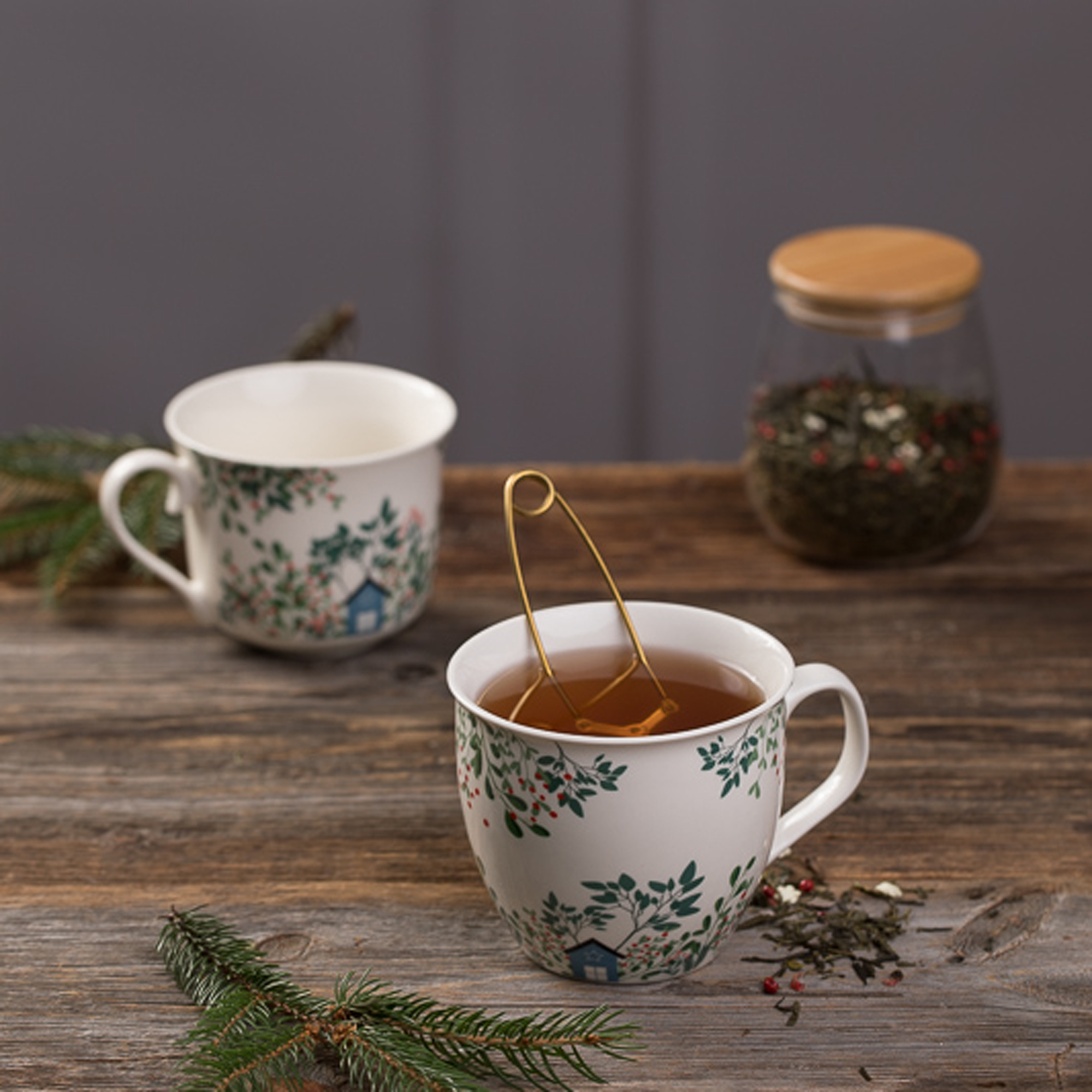 Tasse mit Untertasse  450 ml Greenery  AMBITION