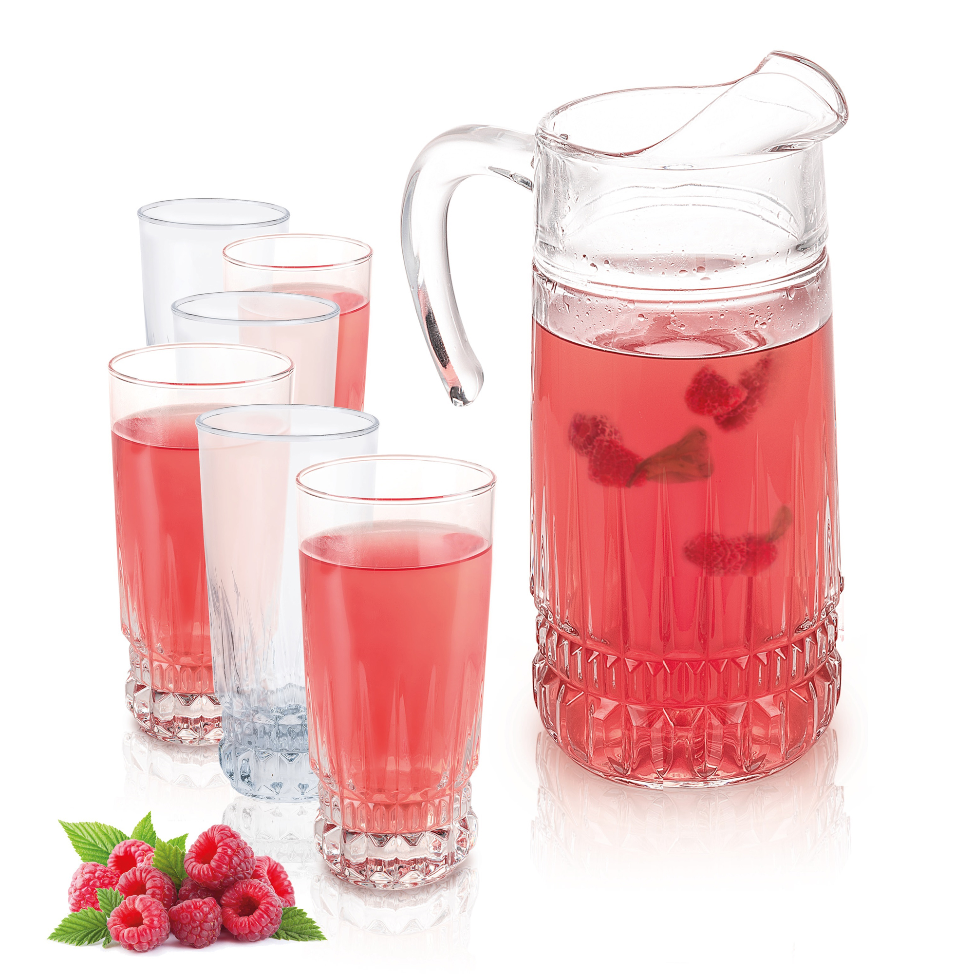 Tillbringare med glas Imperator 7 delar LUMINARC