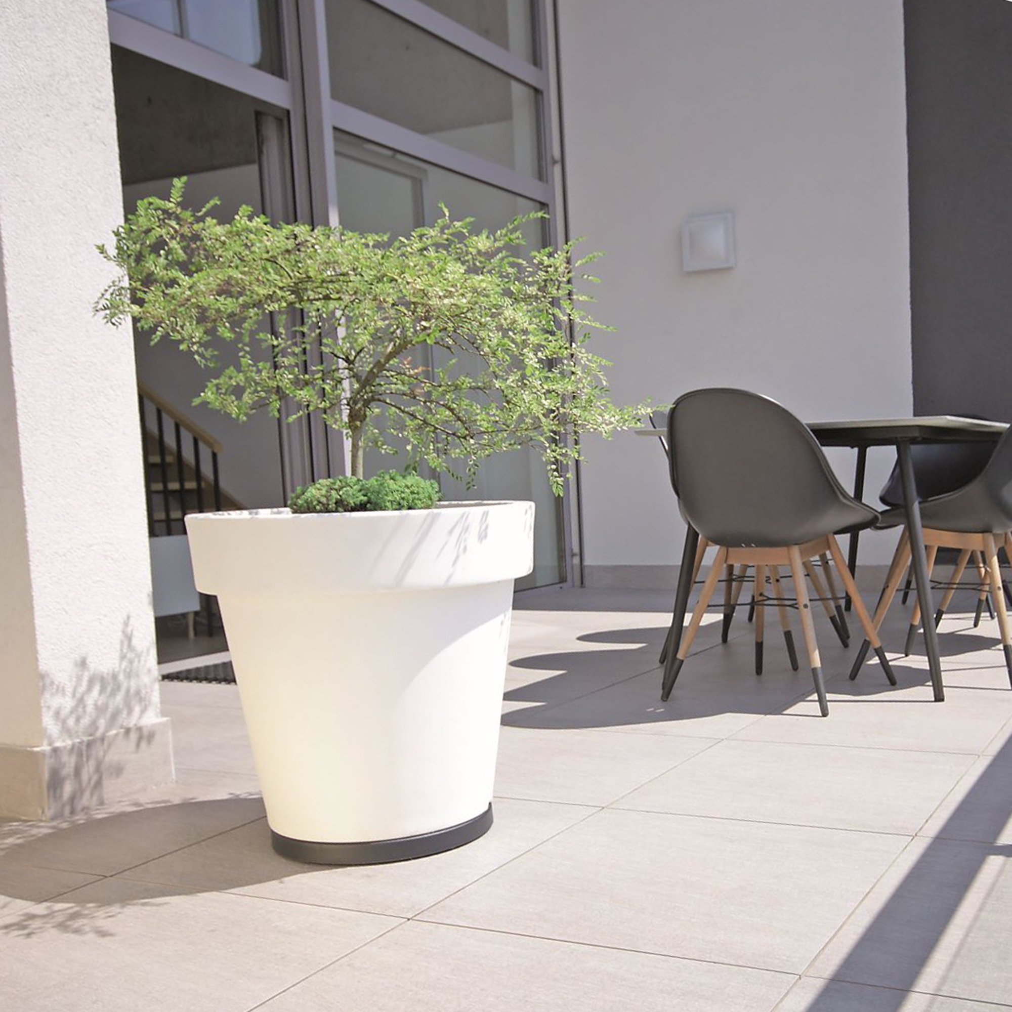 Untersetzer für einen Blumentopf auf Rädern Mobile Platform rund 39 cm PROSPERPLAST
