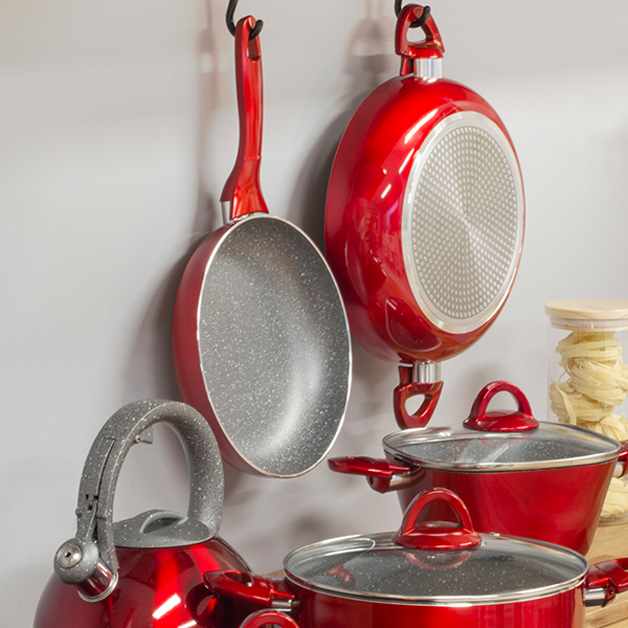 Garnek kwadratowy z pokrywką Jasper 24 cm AMBITION