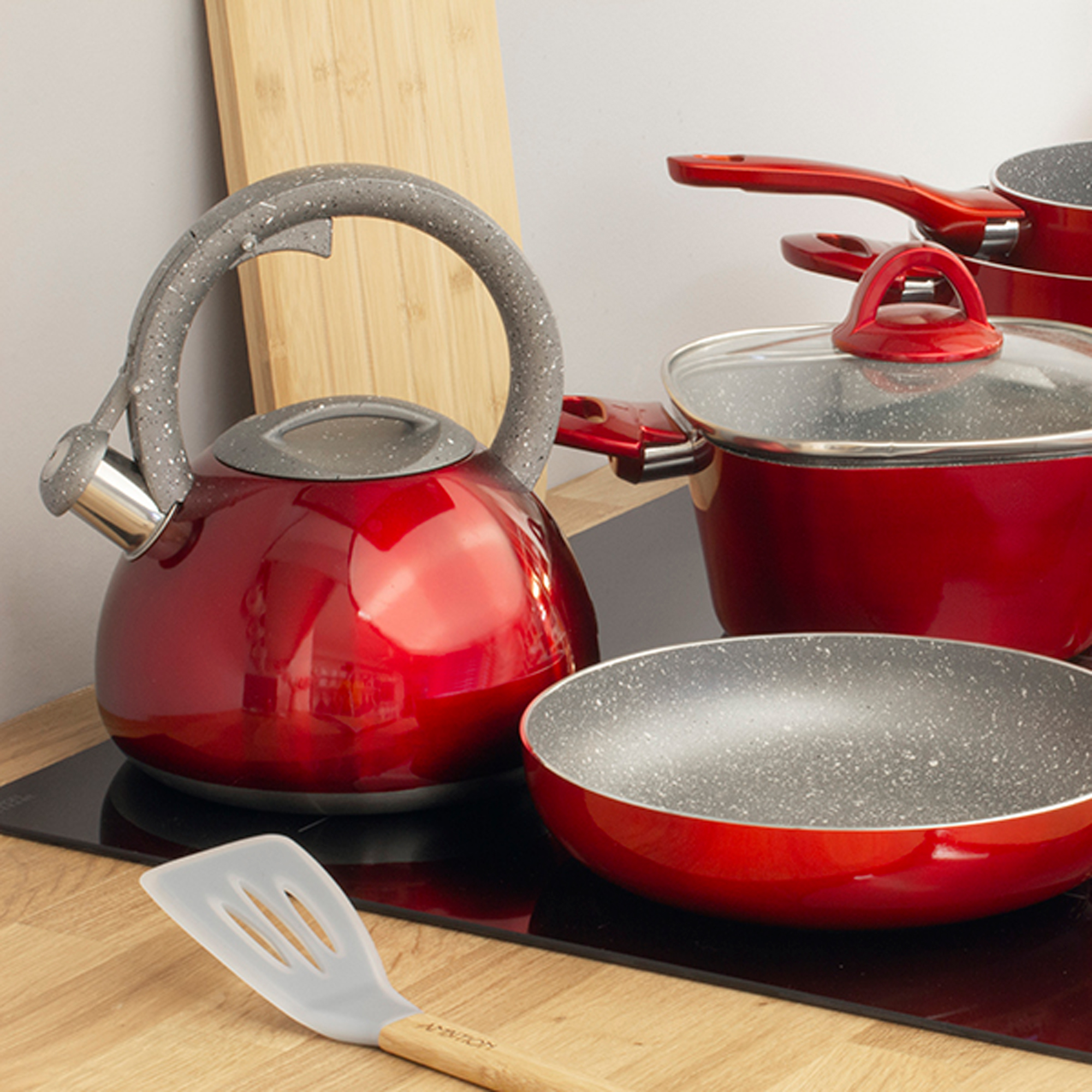 Garnek kwadratowy z pokrywką Jasper 20 cm AMBITION