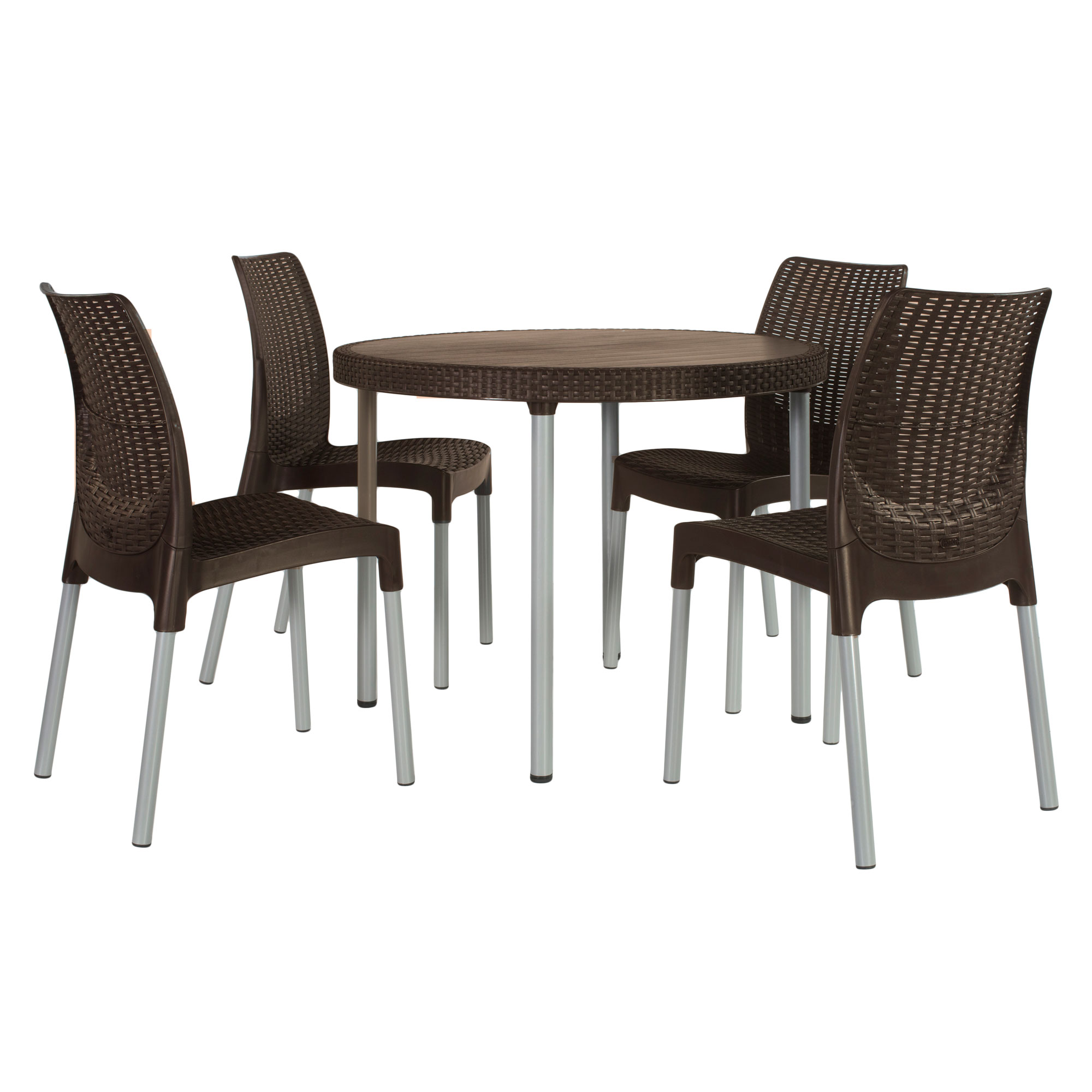 Gartenmöbel Set 5-teilig Jersey Braun KETER