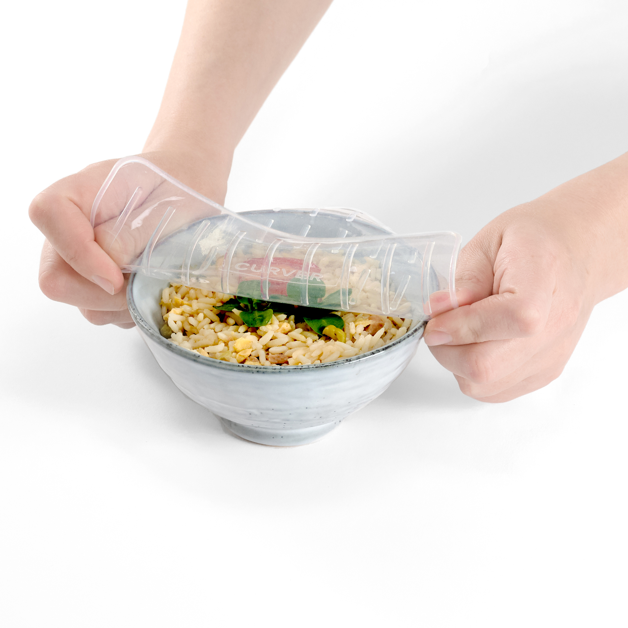 Zestaw 4 pokrywek silikonowych kwadratowych CURVER