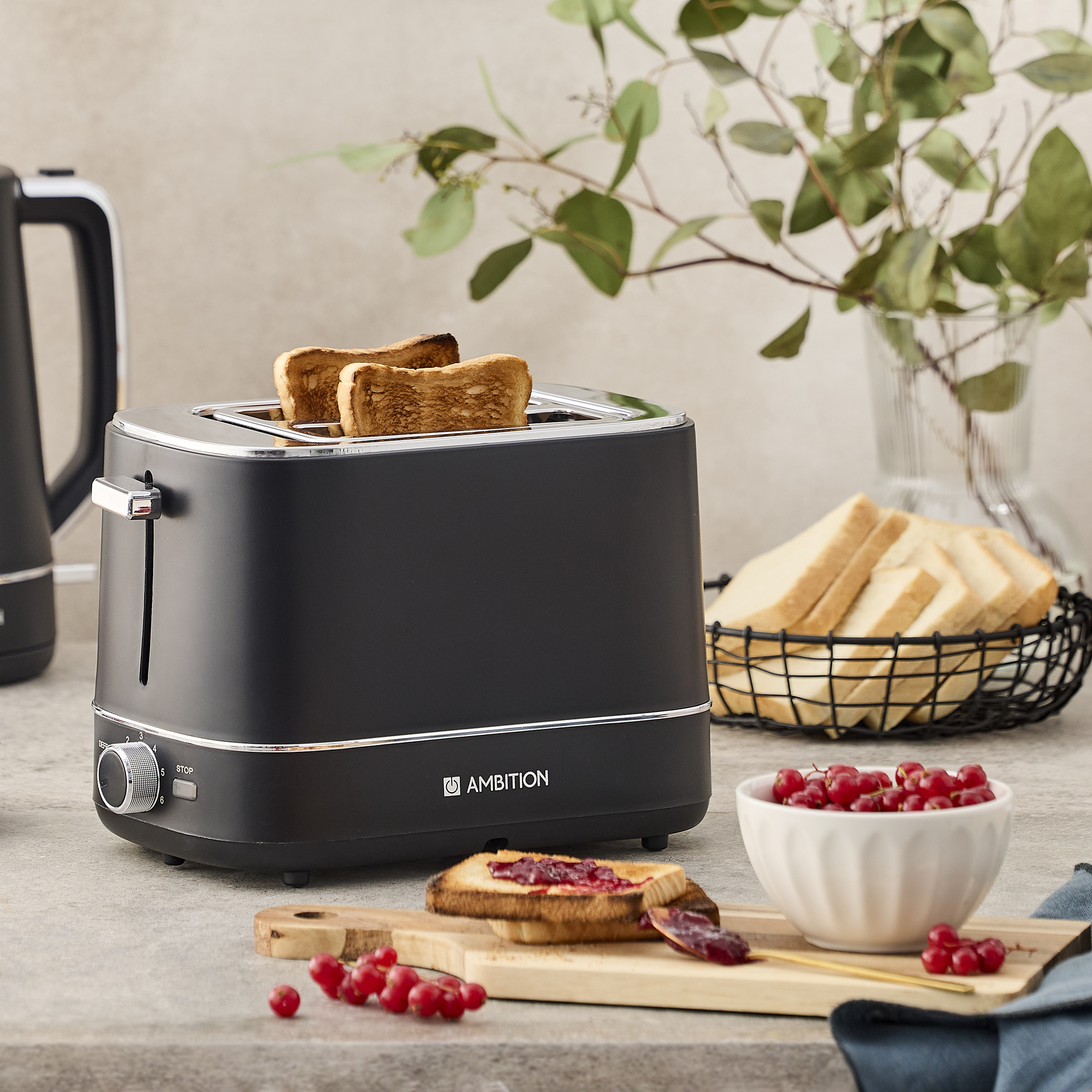 Toster elektryczny Magnat czarny AMBITION ELECTRO