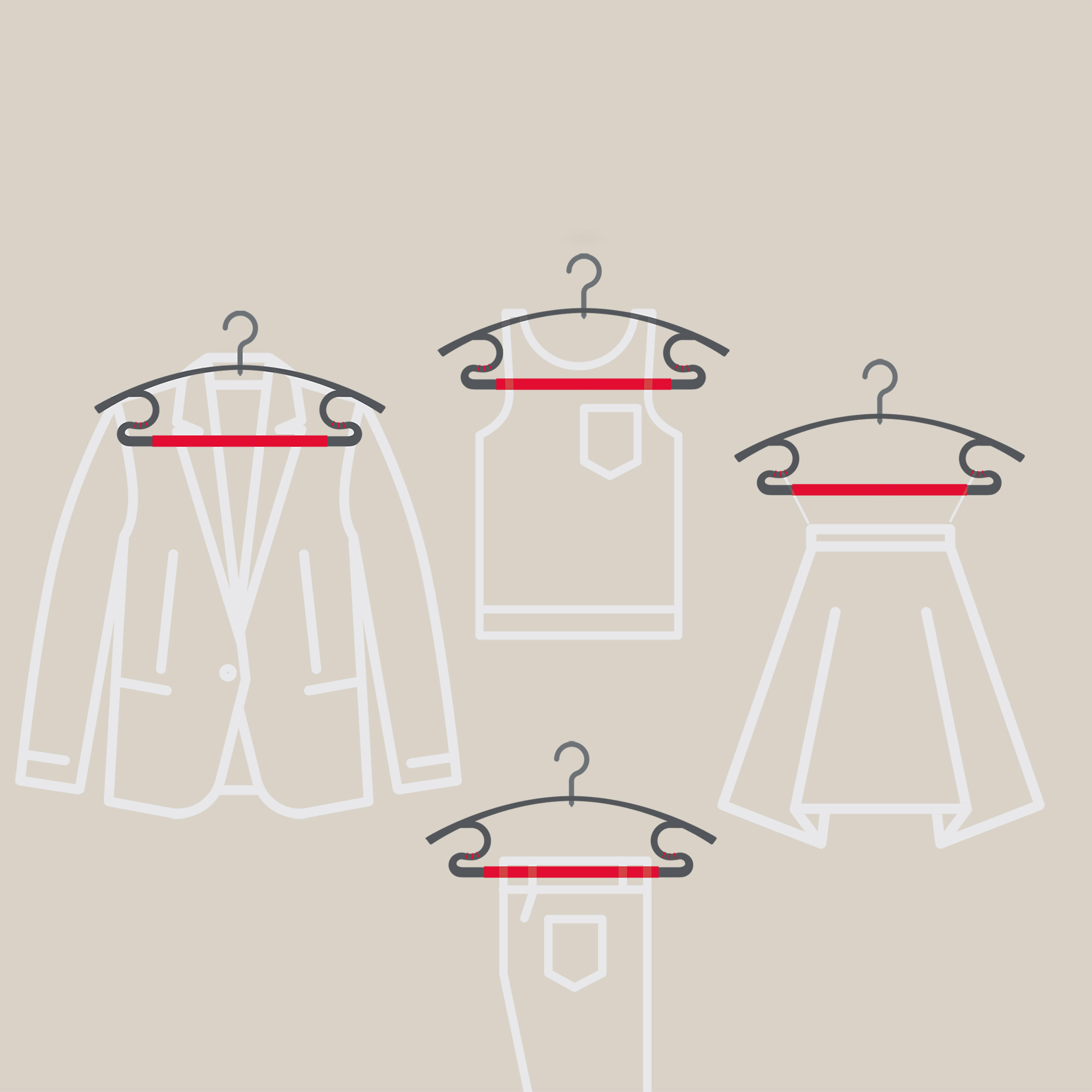 Set of 3 premium hangers Easy Laundry VILEDA