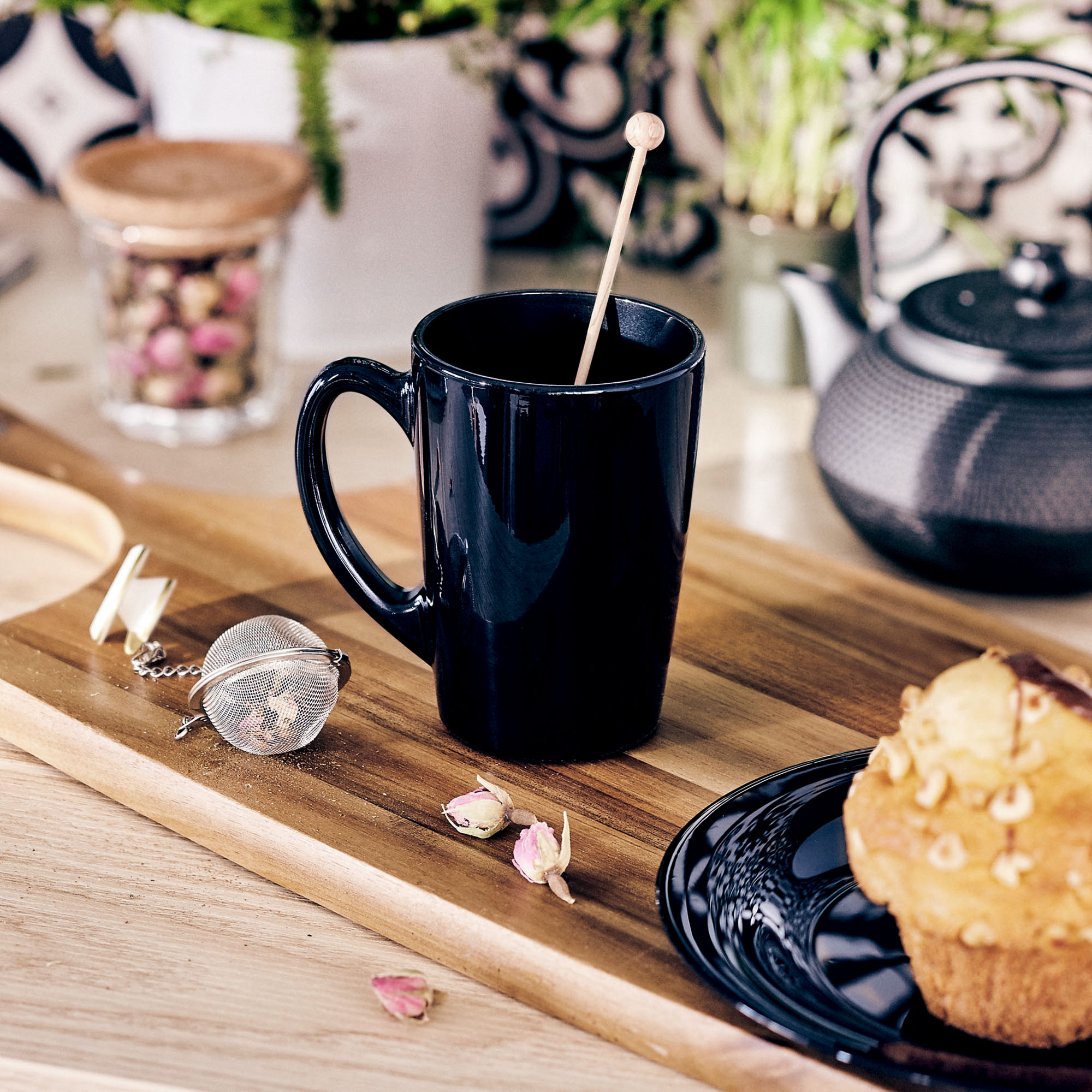 Kaffeebecher New Morning schwarz 320 ml LUMINARC