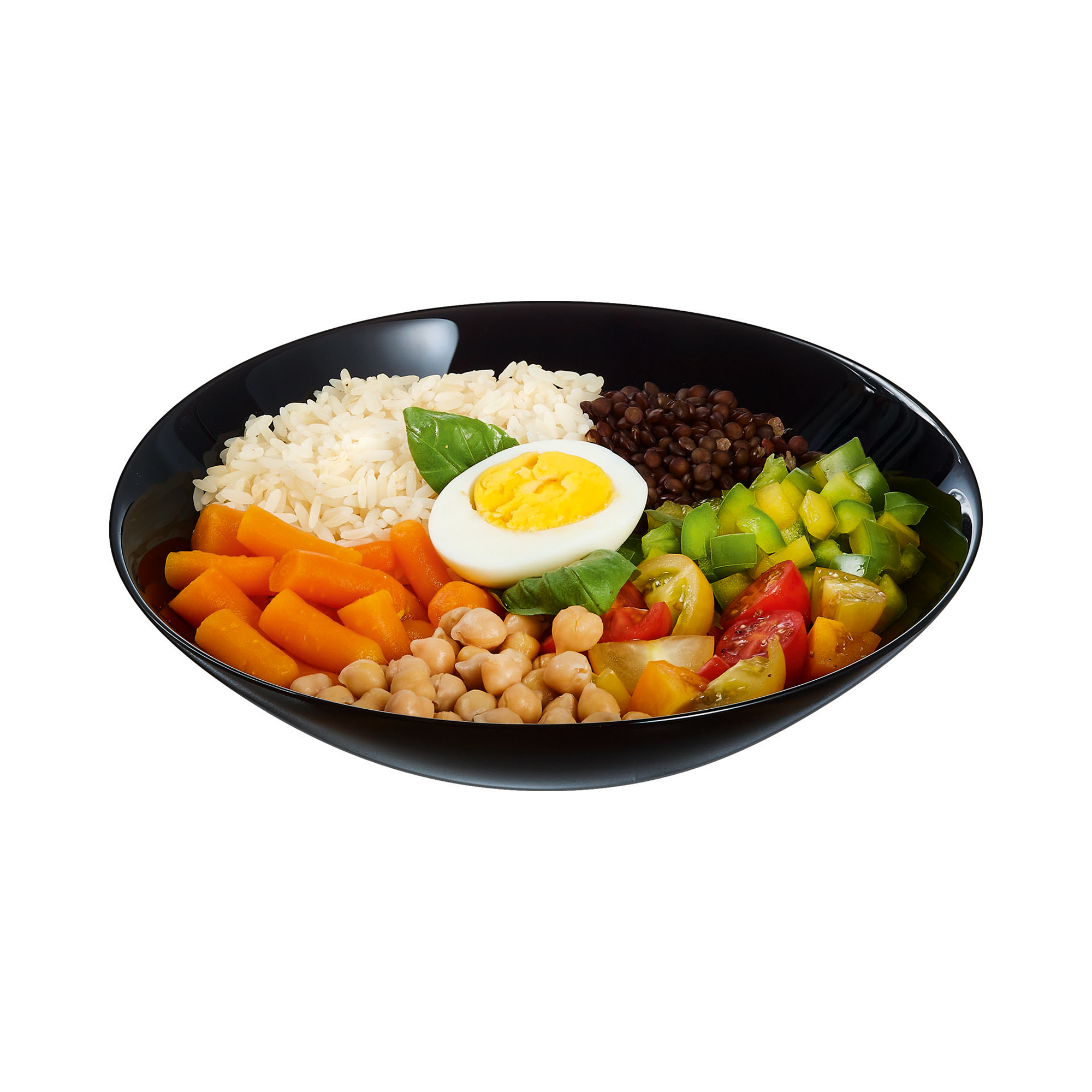  Suppenteller Zelie  20 cm schwarz ARCOPAL