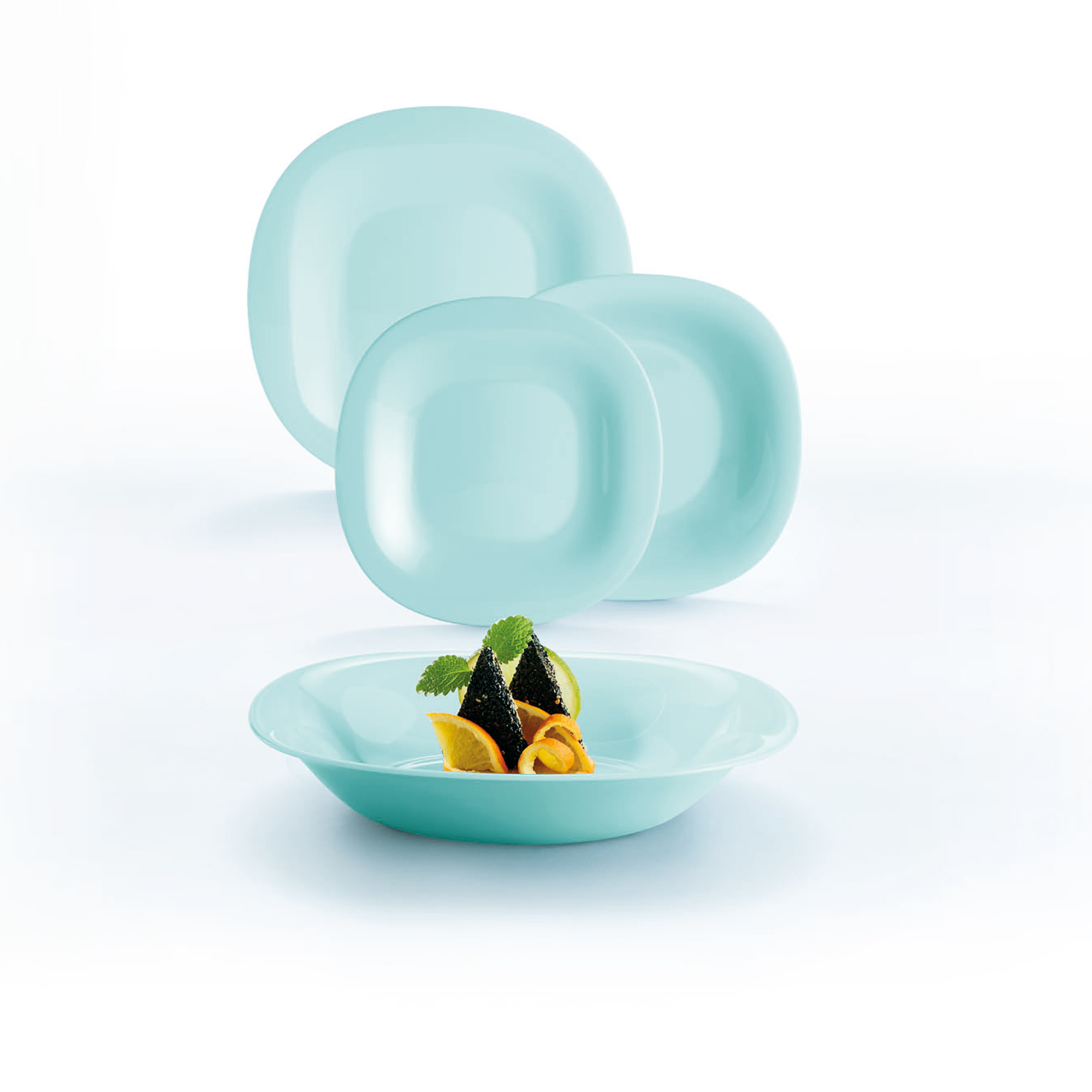 Obedová súprava pre 6 osôb Carine Neo Turquoise 18-dielna LUMINARC