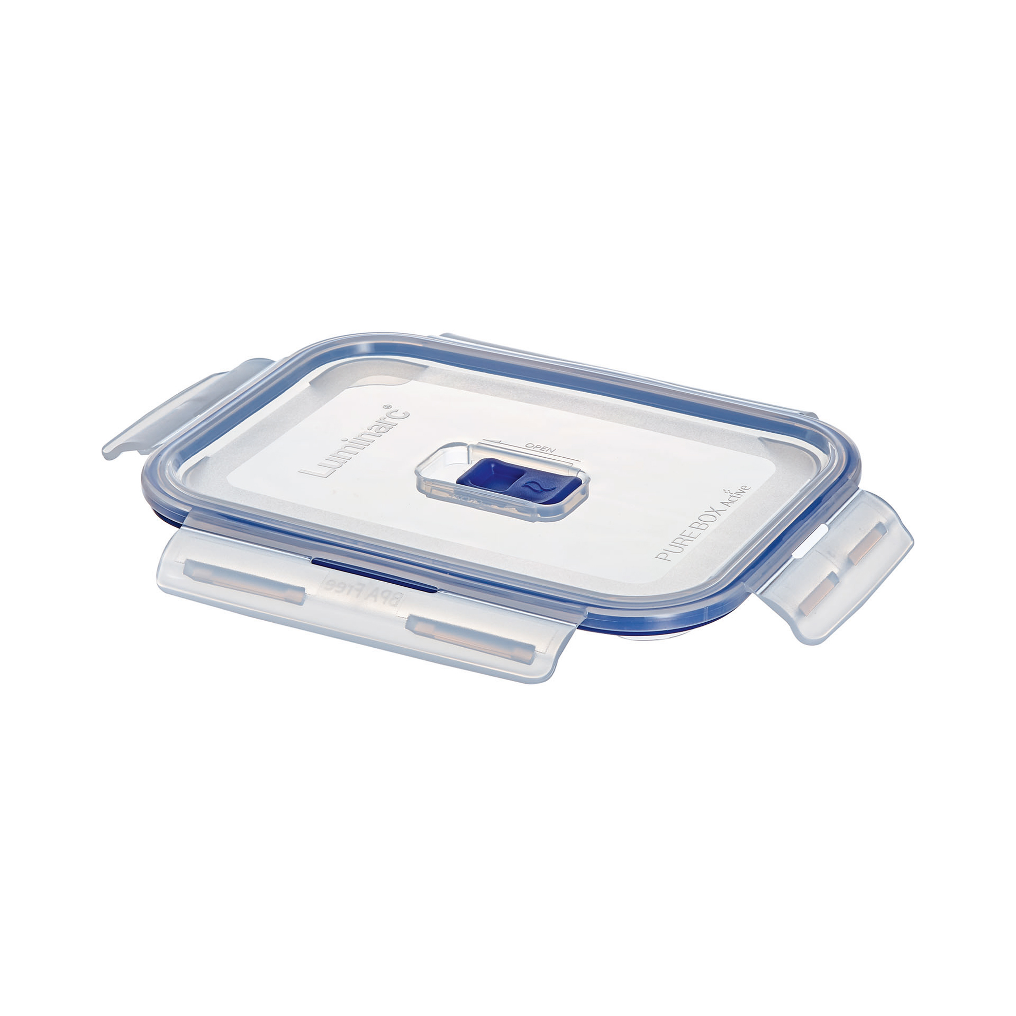 Sada 3 skleněných nádobek s taškou na oběd Pure Box Active Blue LUMINARC