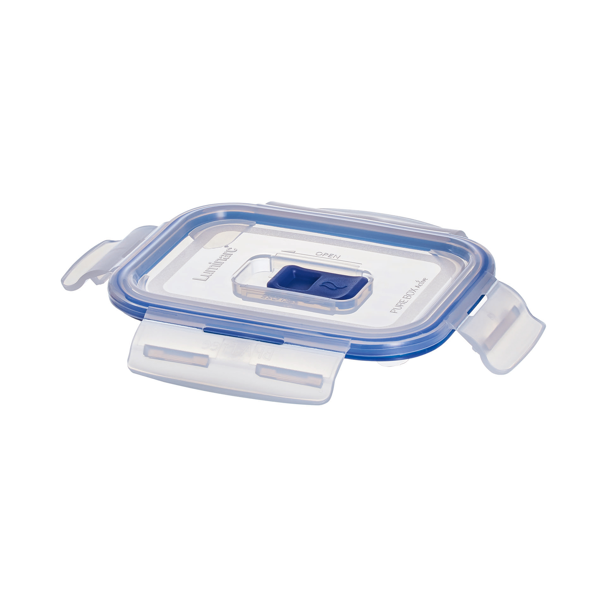 Sada 3 skleněných nádobek s taškou na oběd Pure Box Active Blue LUMINARC